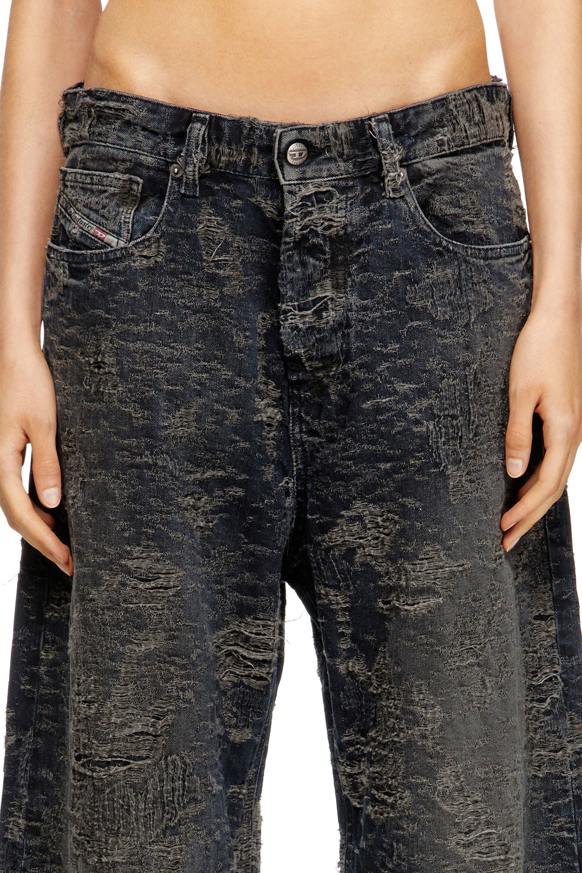 Diesel - Female's Relaxed Jeans 1996 D-Sire 007BV, ダークブルー - 5