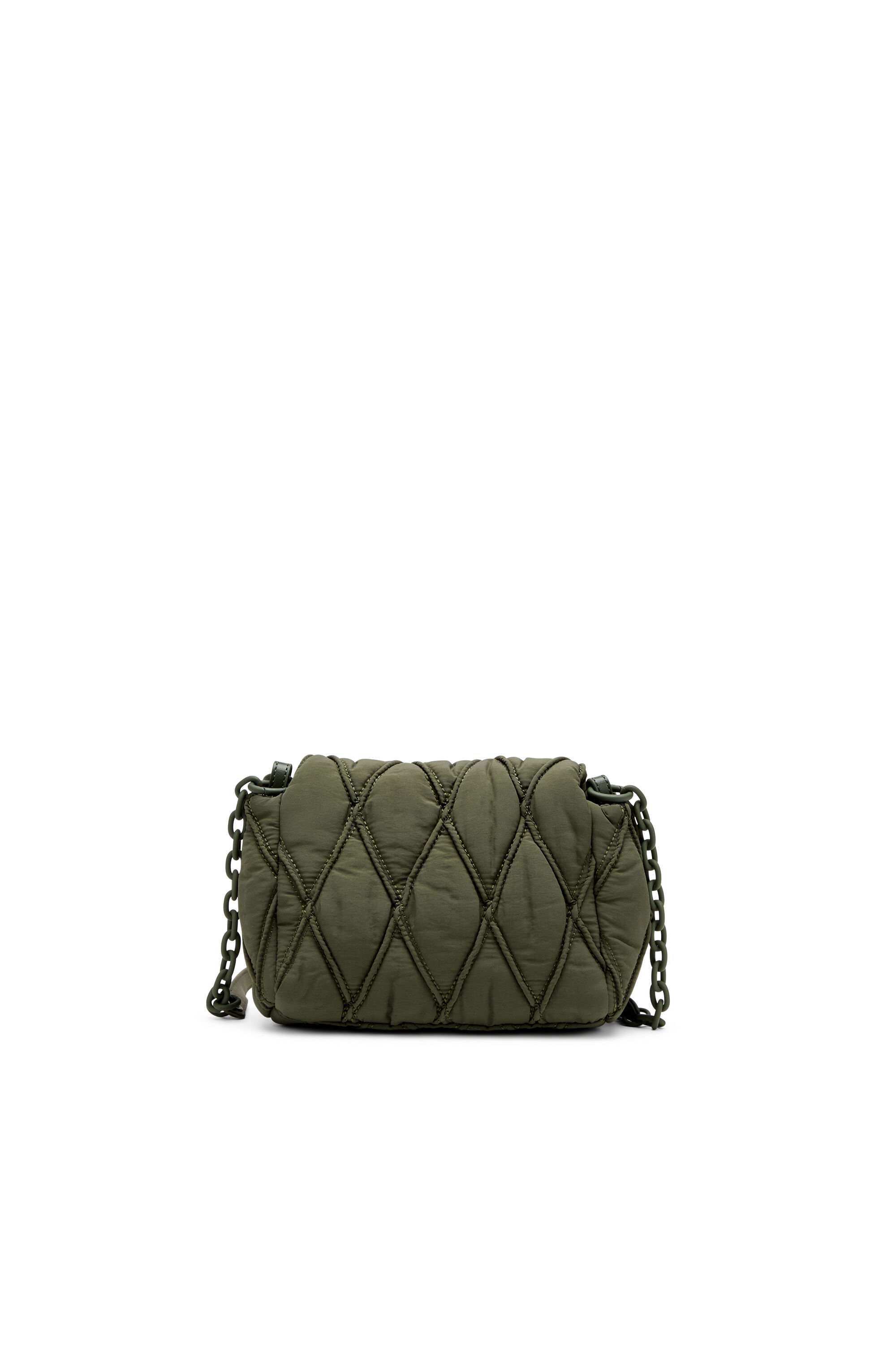 Diesel - CHARM-D SHOULDER S, Female's Charm-D S-Small shoulder bag in quilted nylon in ダークグリーン - 3