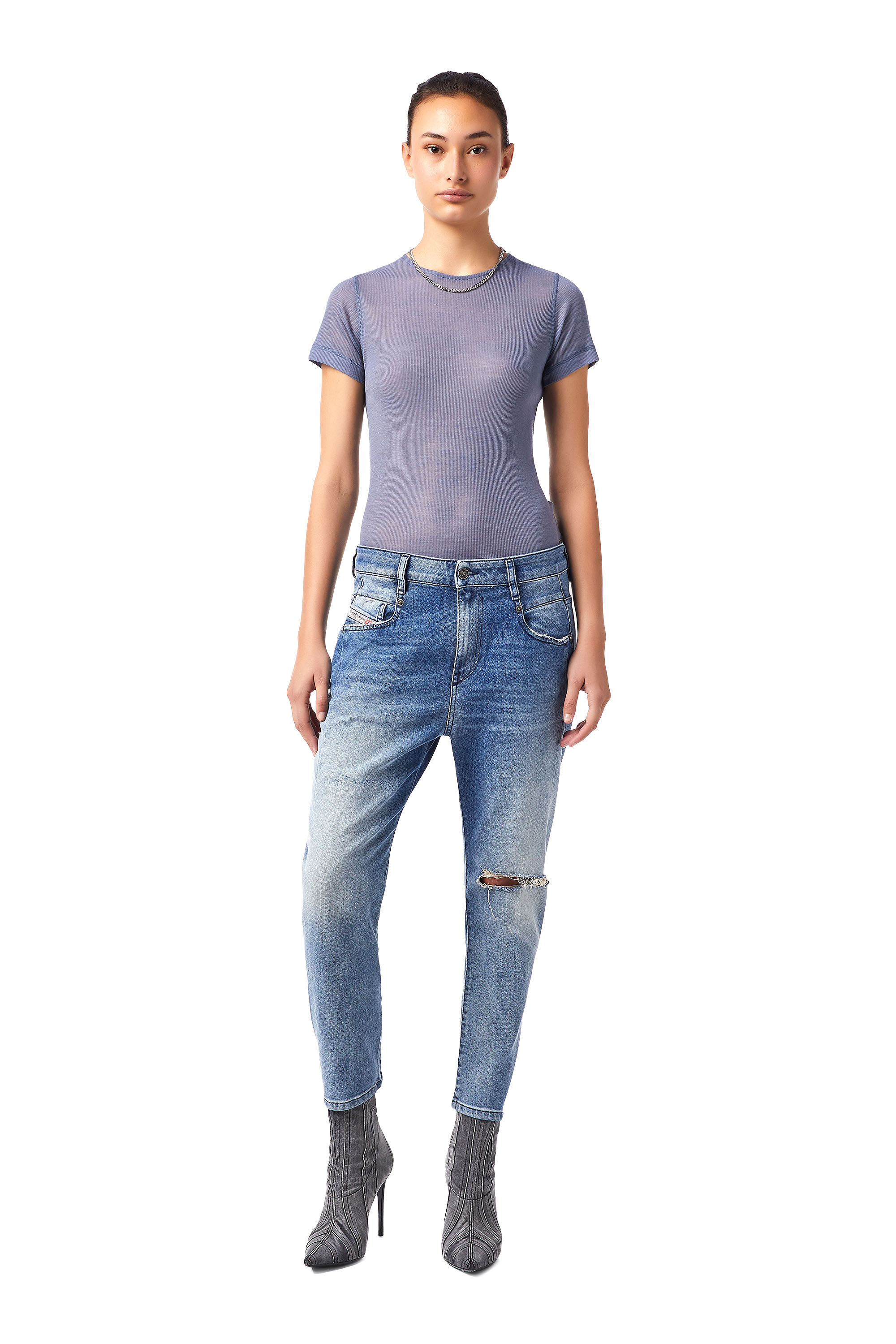 Diesel - Fayza 09B16 Boyfriend Jeans,  - Image 1