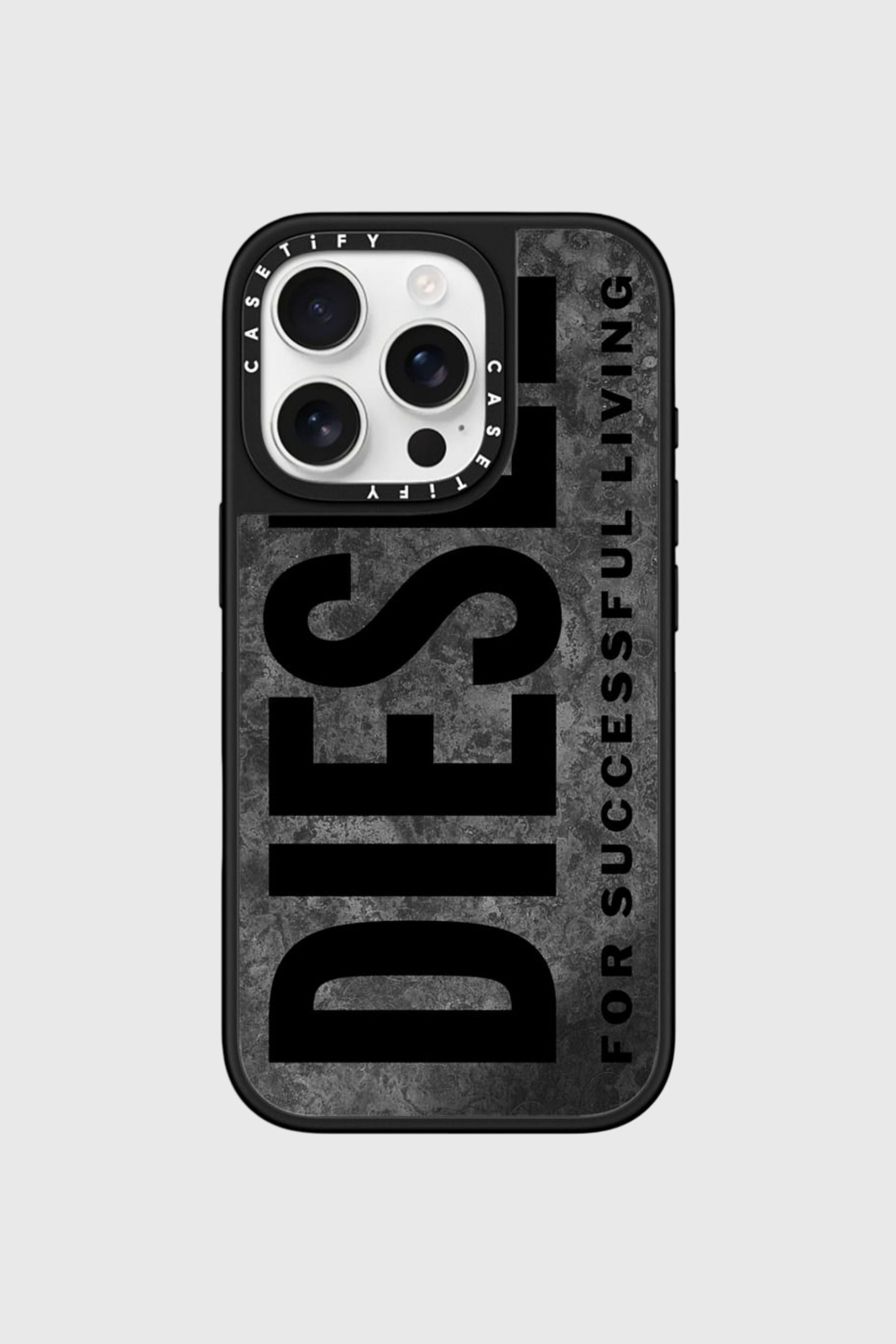 Diesel - 60322 CASETIFY MOULDED CASE, Unisex's IPHONE 16 PRO in グレー/ブラック - 1