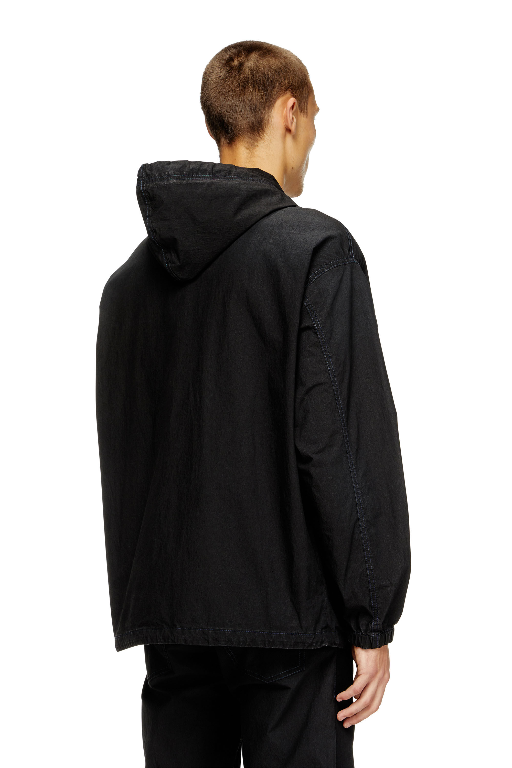 Diesel - D-WYNNY JOGG, Male's Hooded technical JoggJeans jacket in ブラック - 5