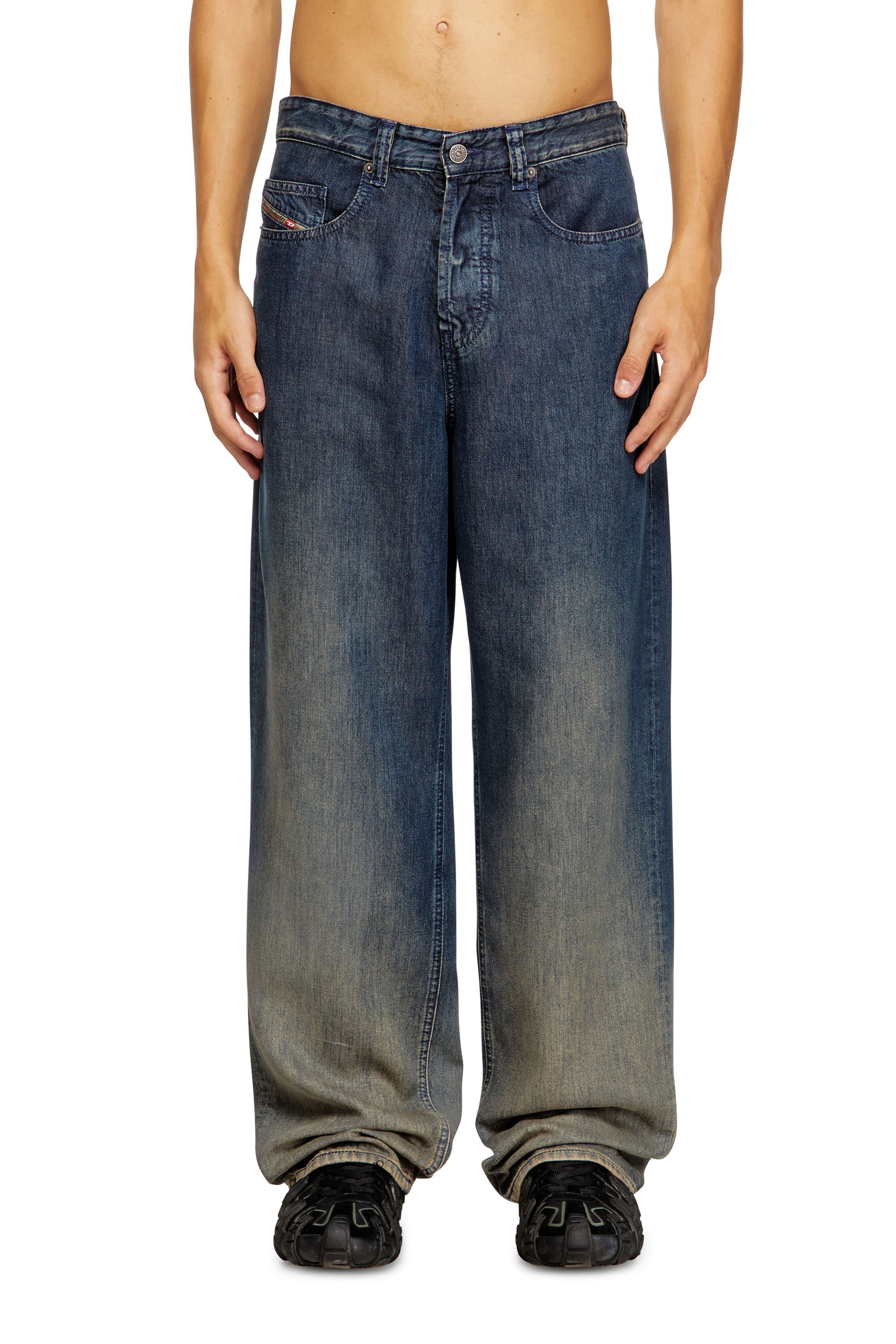 Diesel - Male's Relaxed Jeans 2001 D-Macro 068TD, ダークブルー - 3