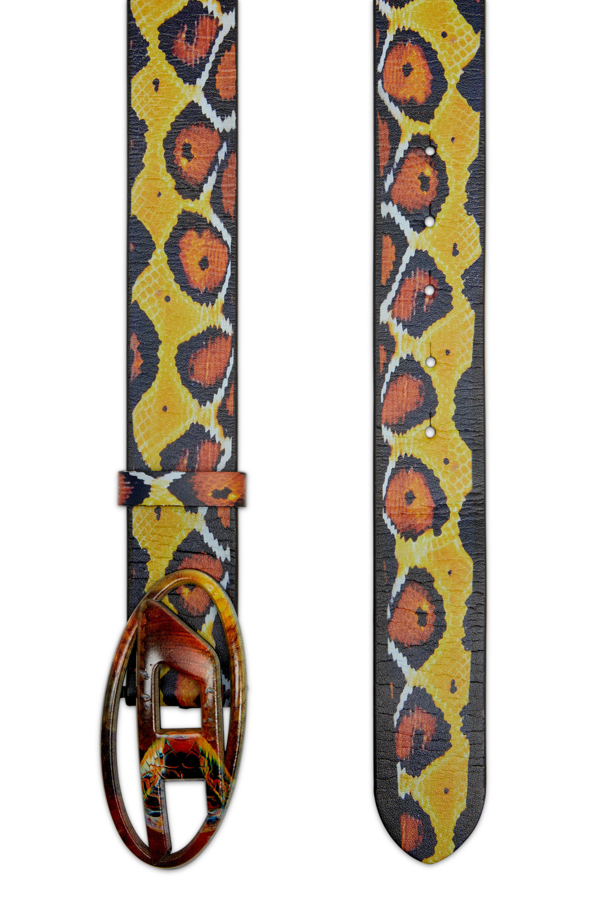 Diesel - CNY-B-1DR, Unisex's Belt with snake motif in マルチカラー - 2