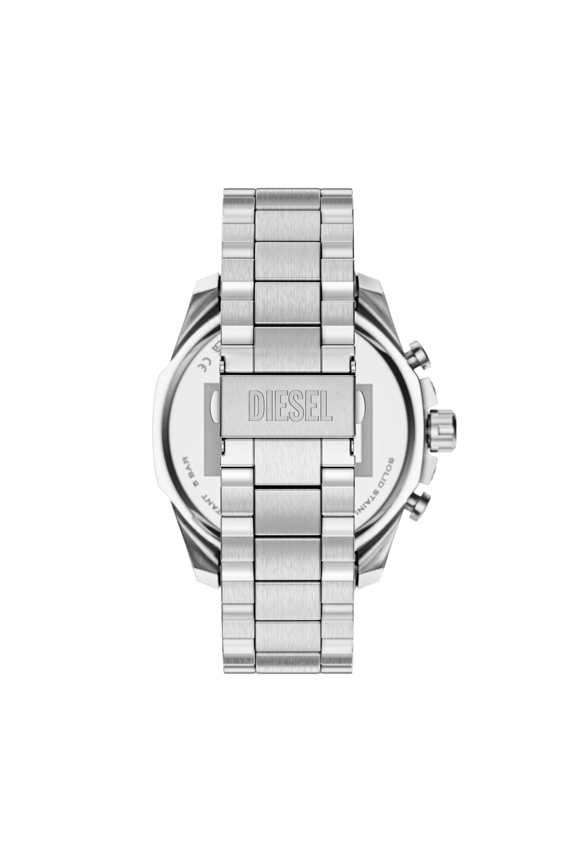 Diesel - DZ4702 WATCH, Male's Mega Chief Slim Chronograph Stainless Steel Watch in シルバー - 2