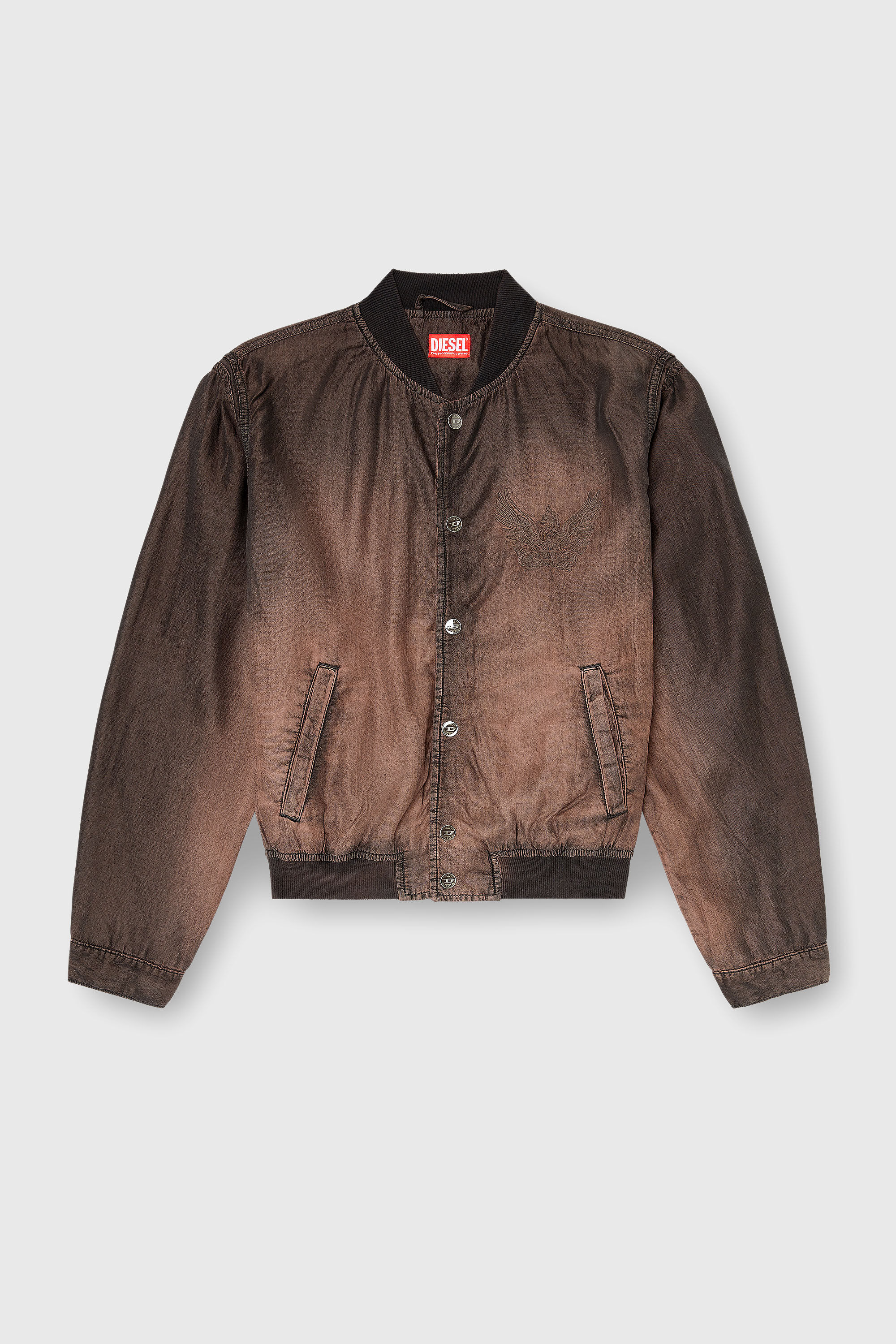 Diesel - D-BELMOR-S, Male's デニムジャケット in ブラウン - 2