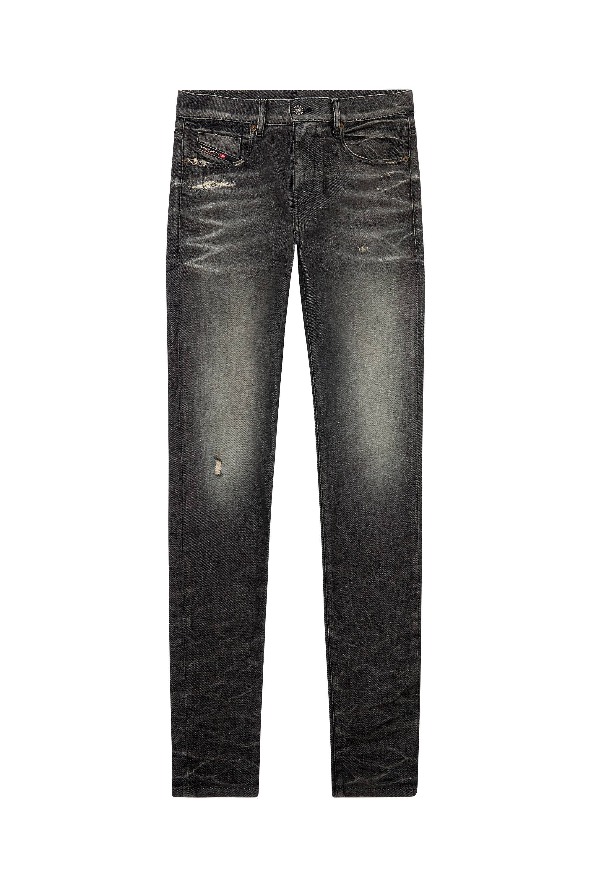 Diesel - Slim Jeans 2019 D-Strukt 09H51, ブラック/ダークグレー - Image 2