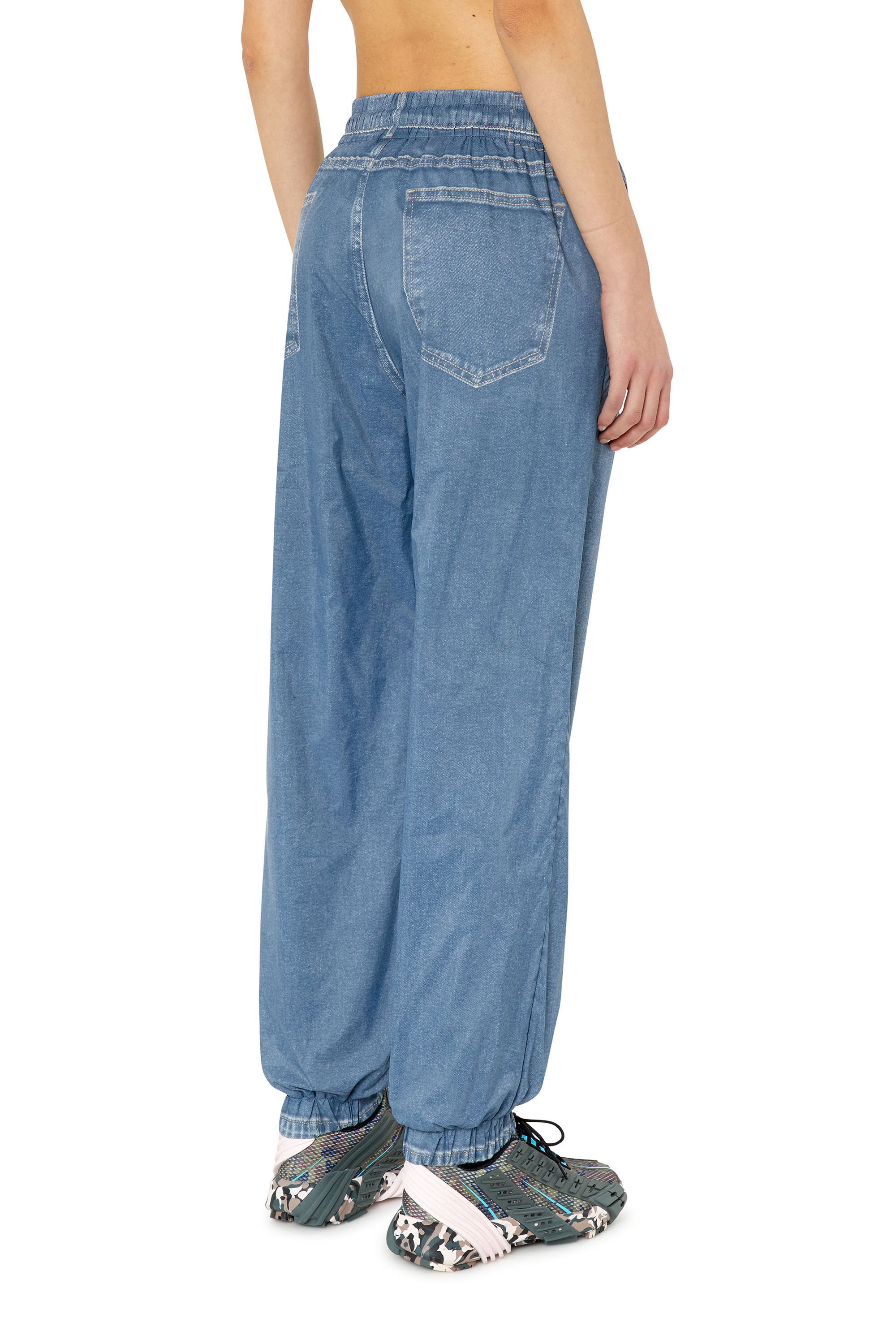 Diesel - AUWB-MADDOX-HT20, Female's トロンプルイユ パンツ スポーツ アスレジャー in ブルー - 4