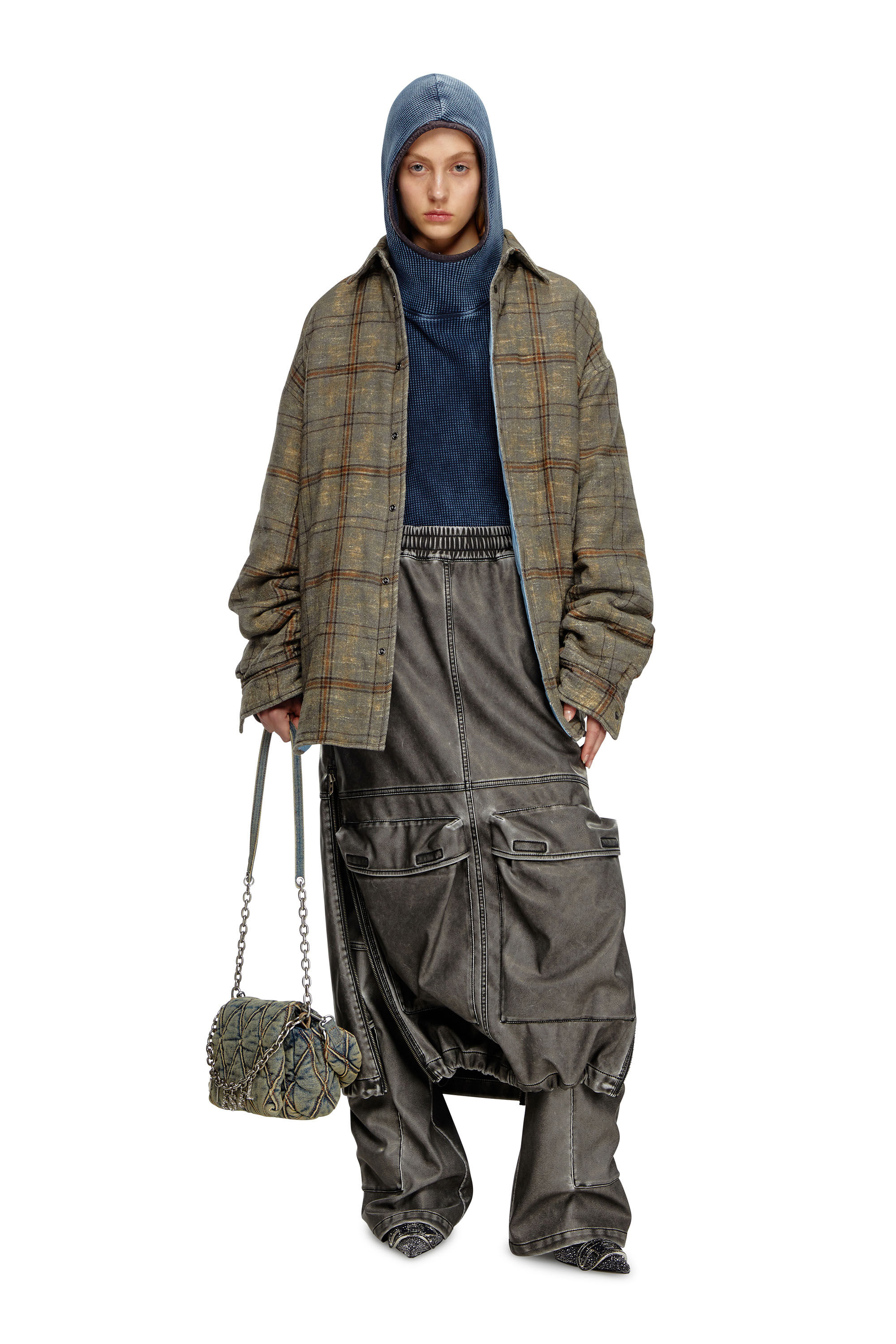ウォッシュドカーゴポケットマキシスカート / Washed Cargo Pocket 