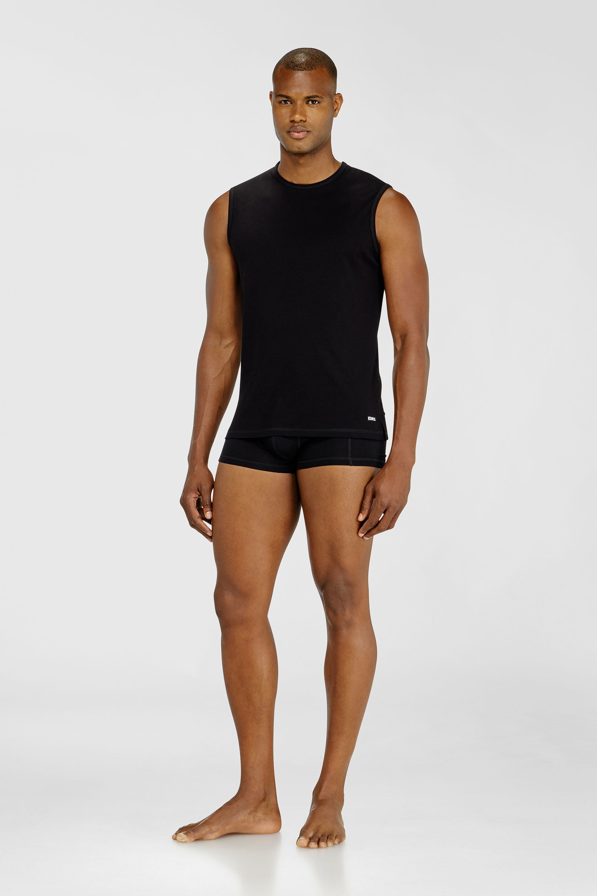 Diesel - TIM-UTLT-2PACK, Male's Set of two cotton tops in ブラック - 1