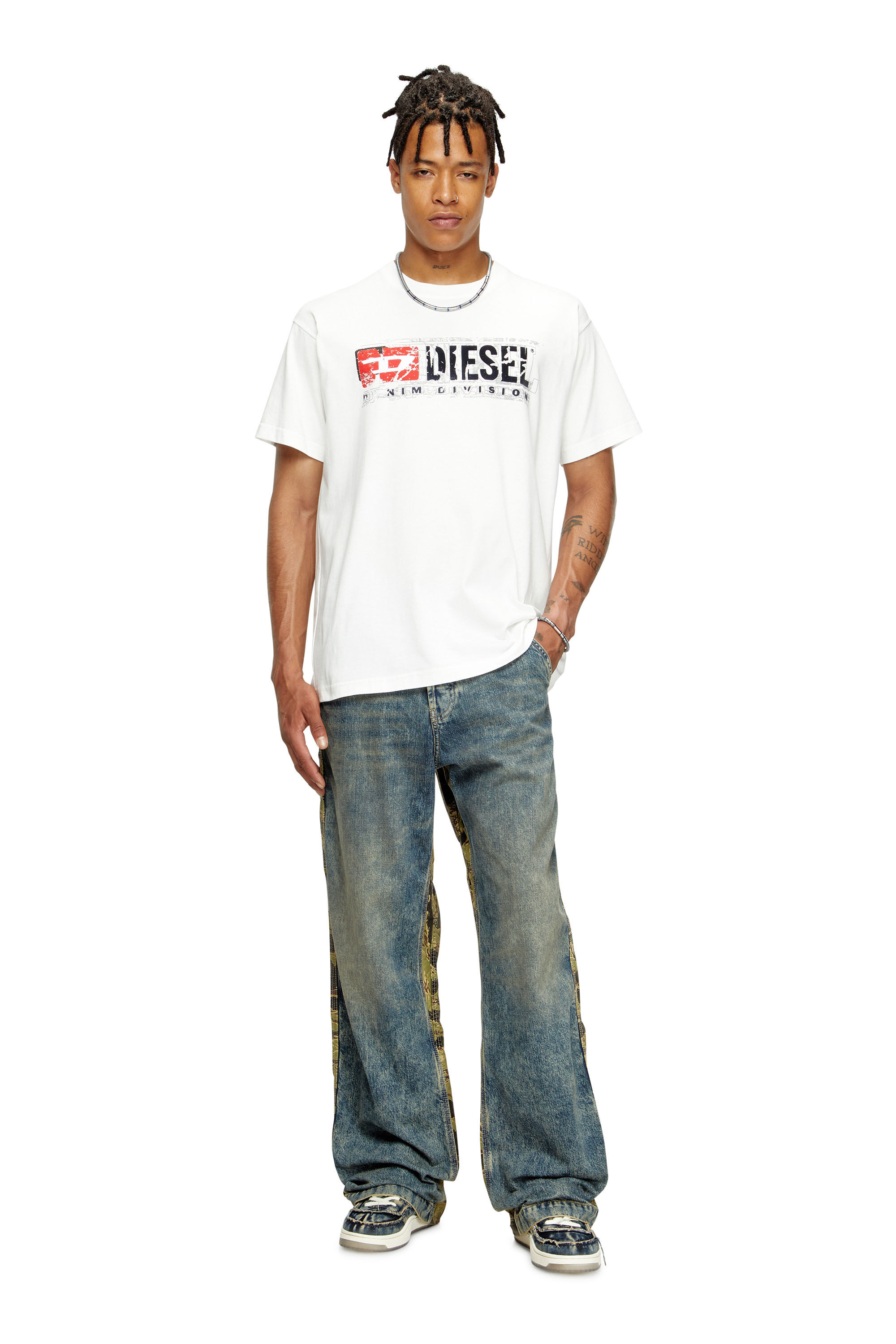 T-NORM-T6 Tシャツ｜ホワイト｜メンズ｜DIESEL