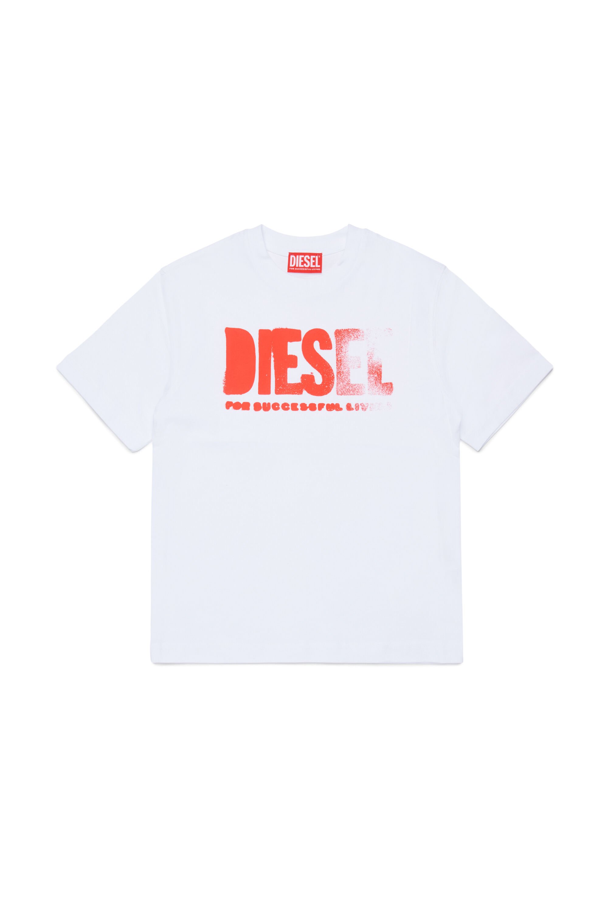 Diesel - THIDE OVER, Male's Tシャツ in ホワイト - 1