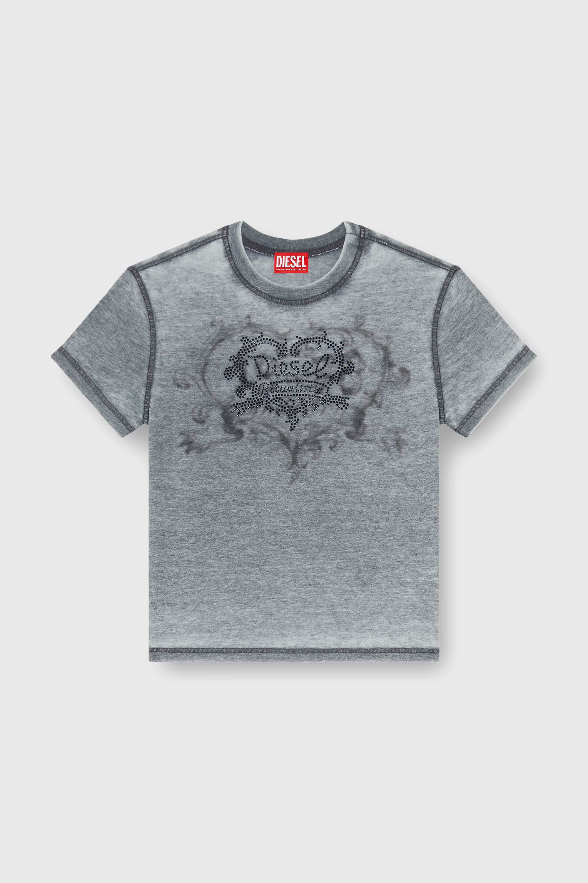 Diesel - T-ILA-AA1, Female's Tシャツ in グレー - 2