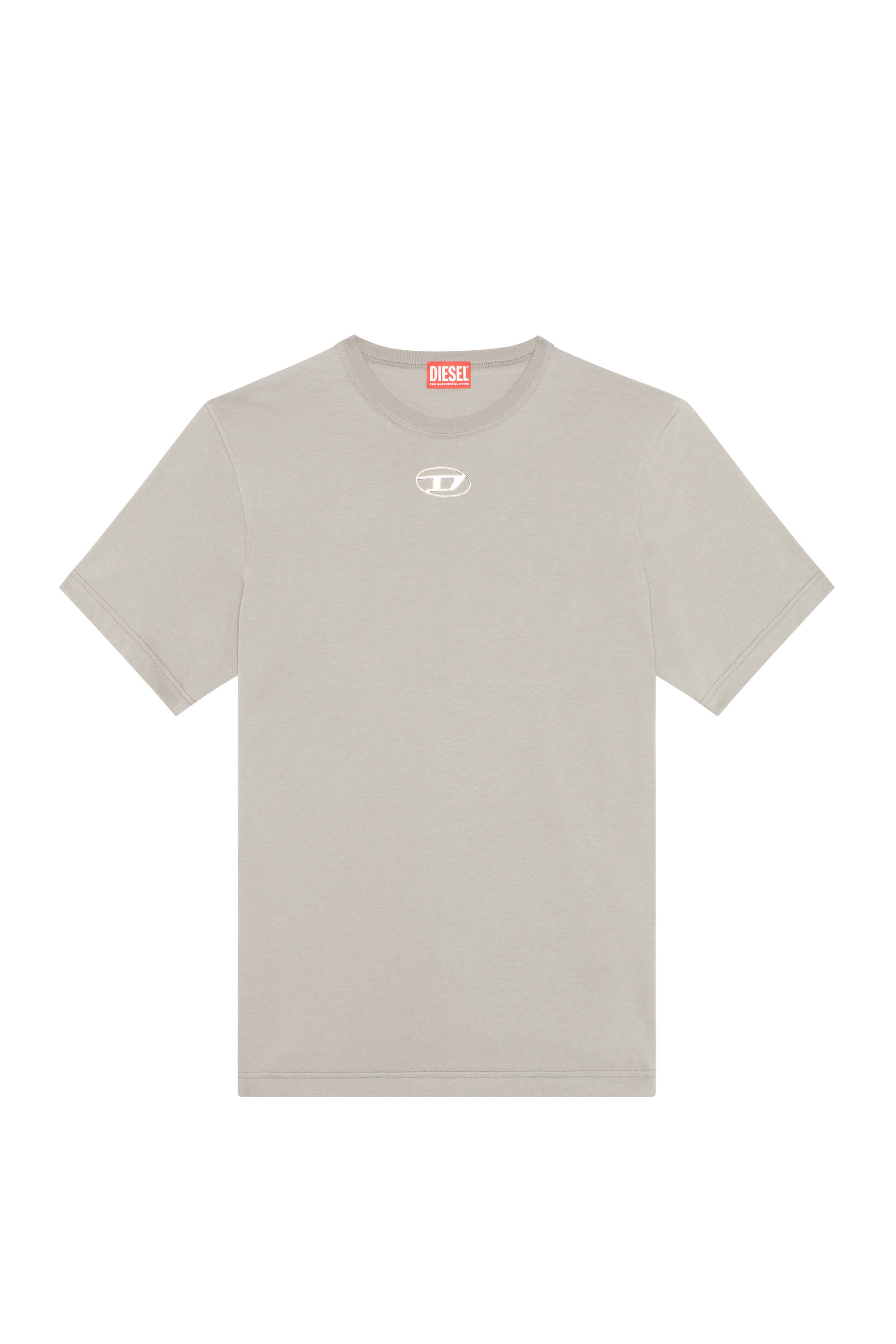 T-JUST-OD TシャツロゴオーバルD｜グレー｜メンズ｜DIESEL