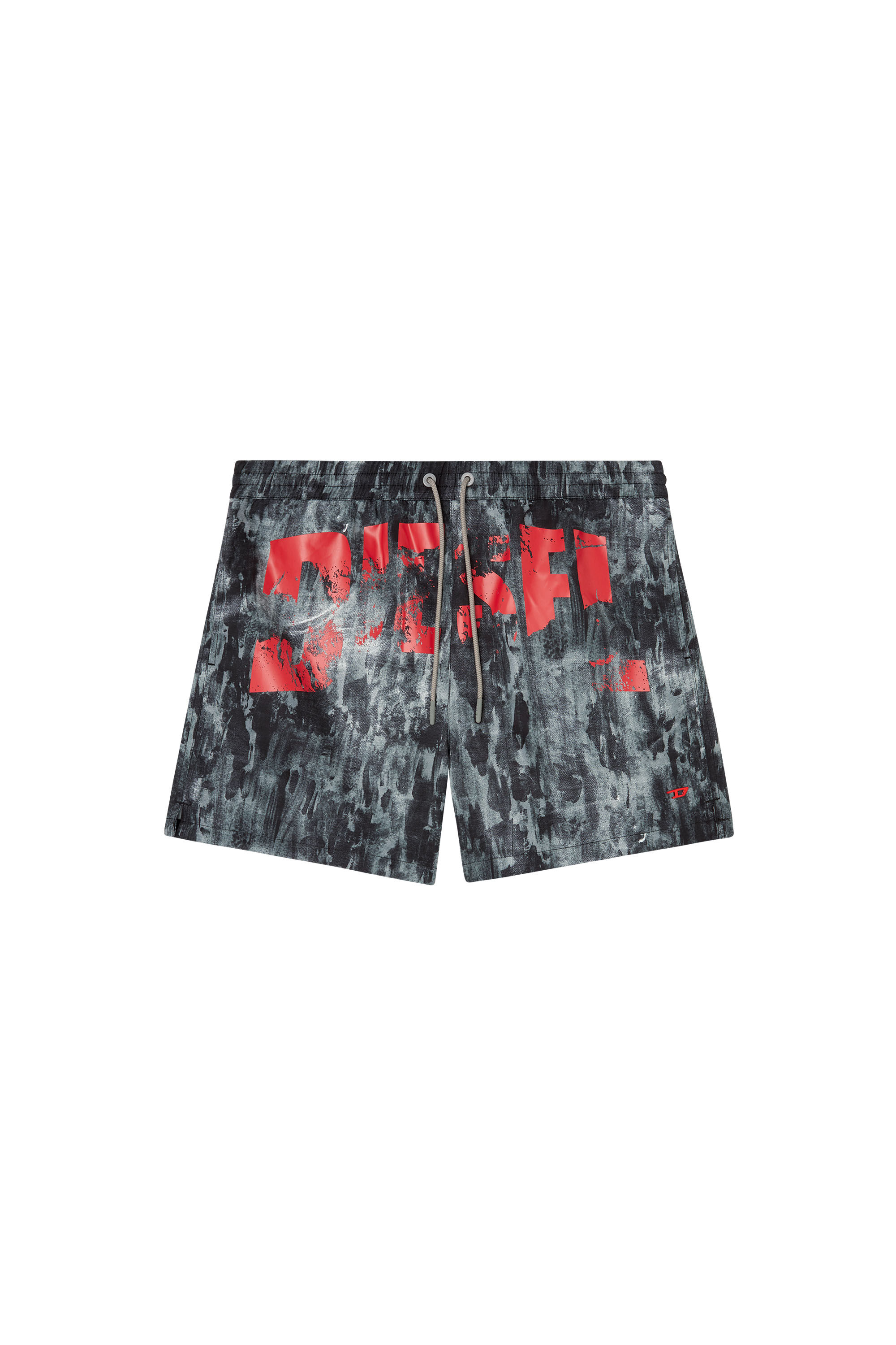 Diesel - RIO-41-D-POP, Male's Mid-length swim shorts with graphic print in ブラック - 4