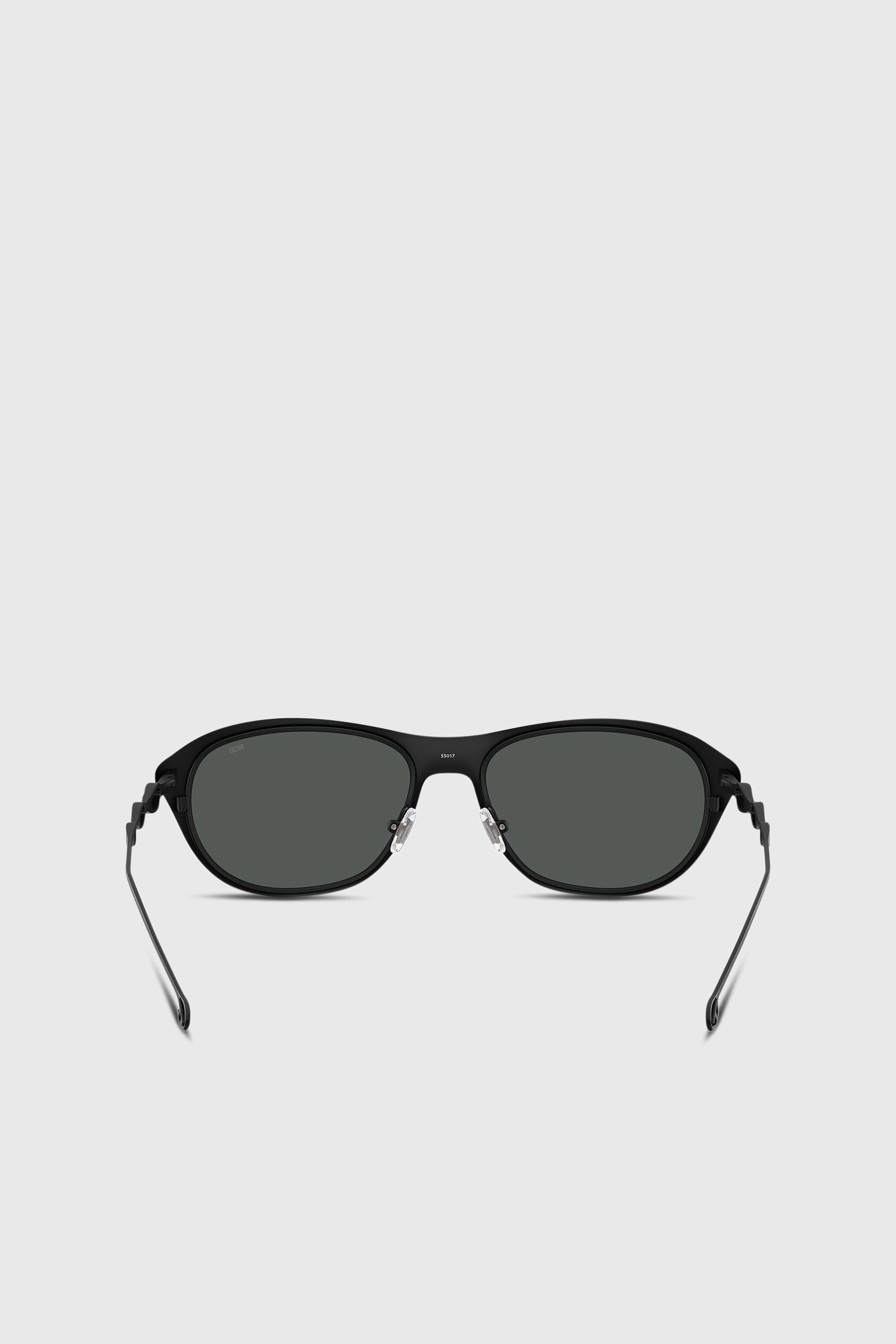 Diesel - 0DL1011, Unisex's Rectangle sunglasses in ブラック/グリーン - 3