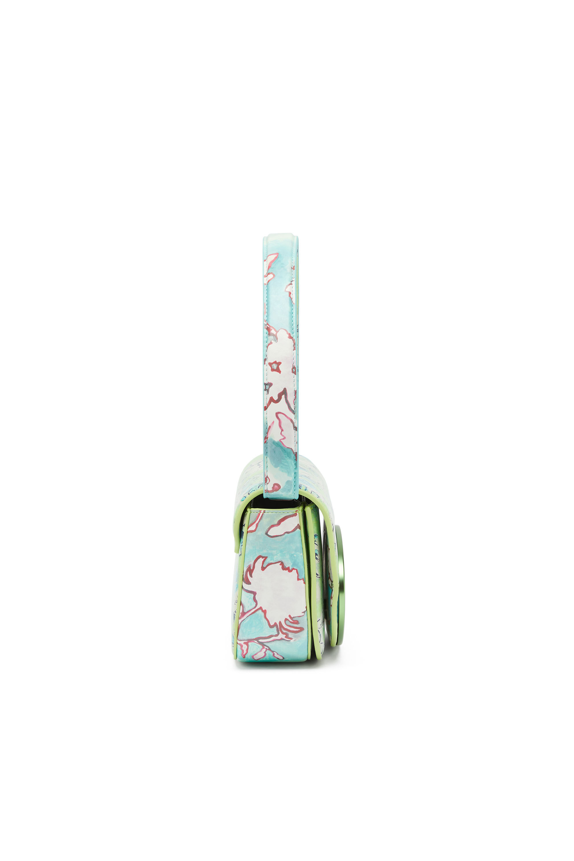 Diesel - 1DR, Female's 1DR-Iconic shoulder bag with floral print in グリーン - 3