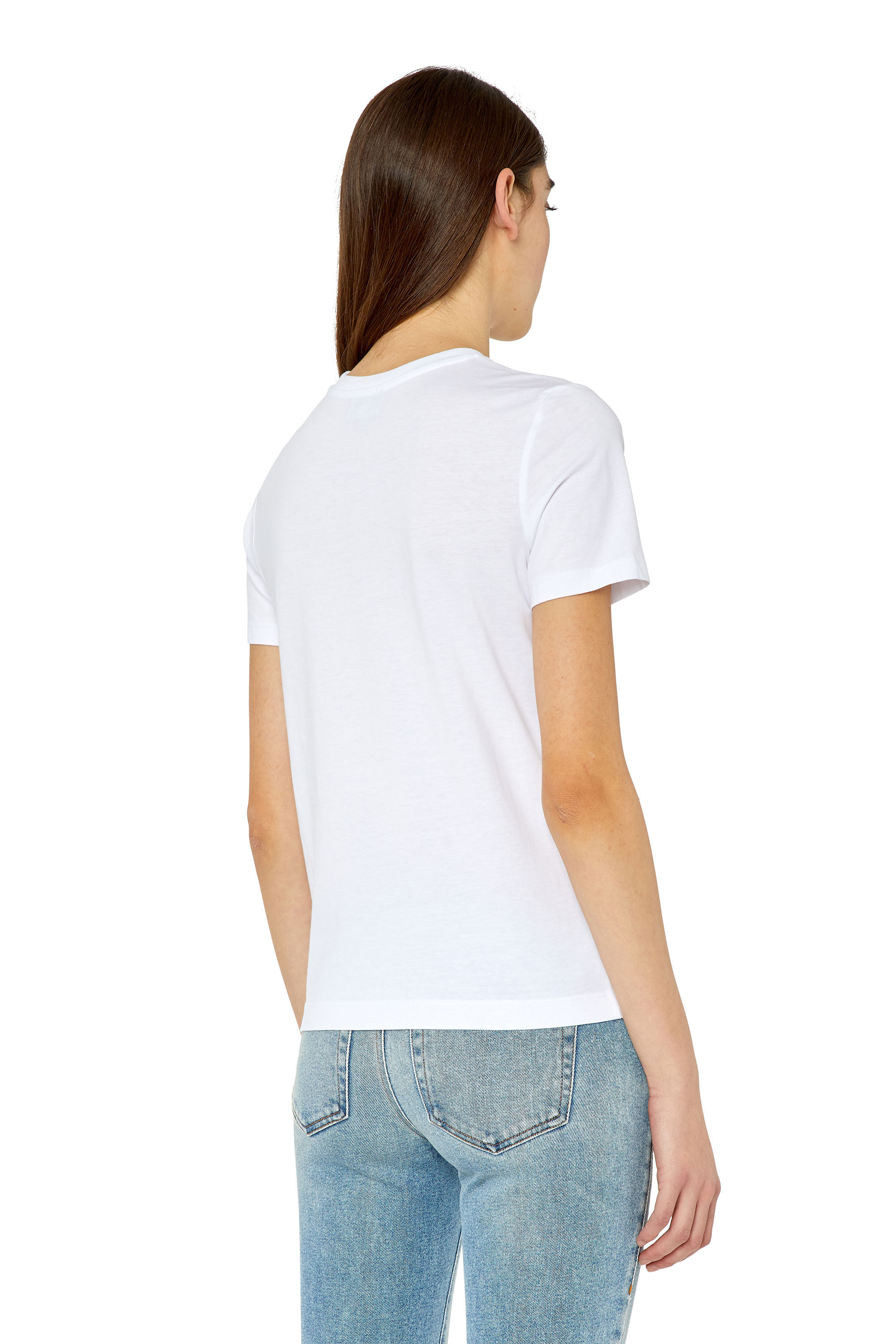 Diesel - T-REG-G8, Female's 半袖 Tシャツ ロゴ in ホワイト - 4