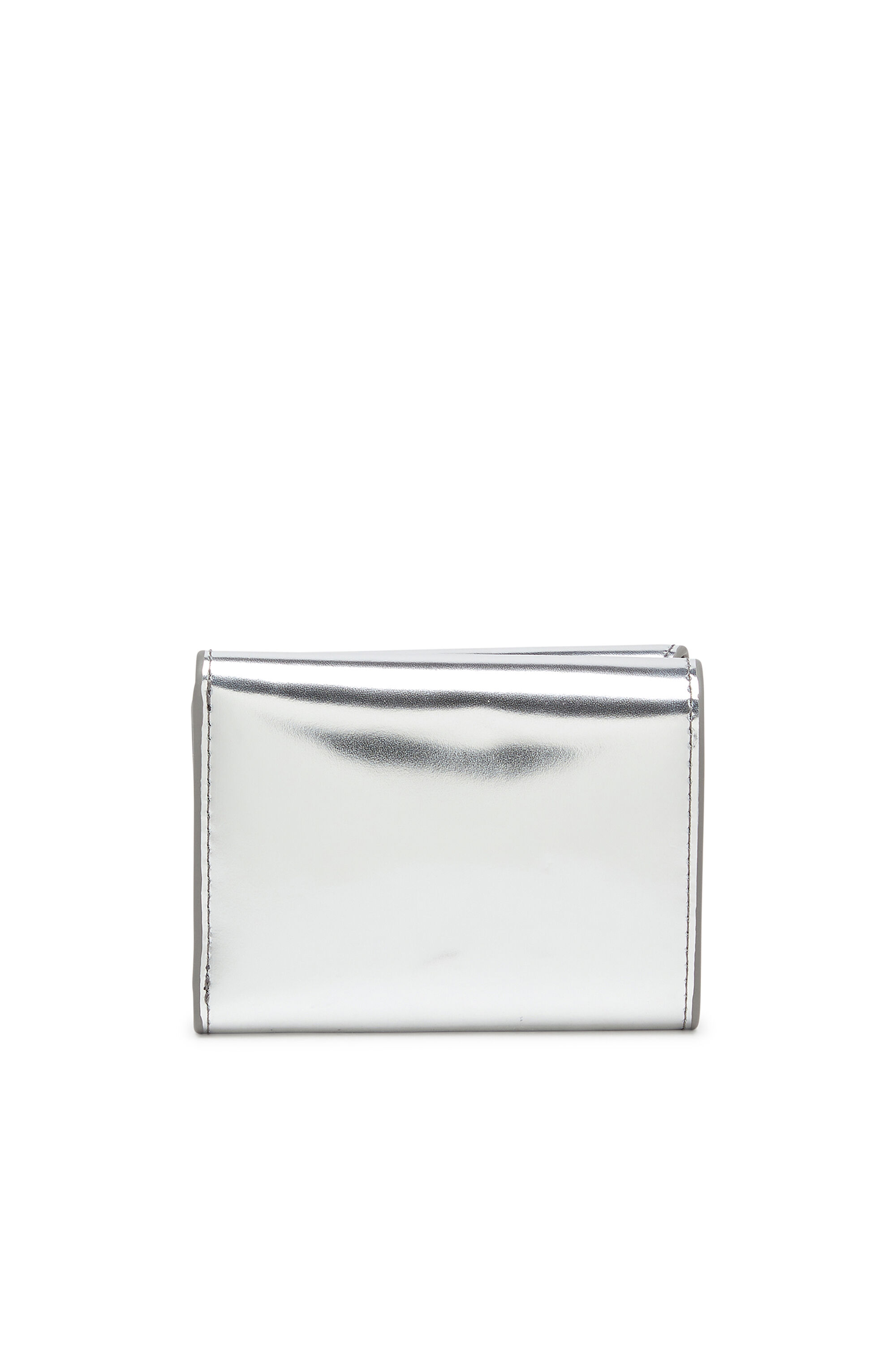 ディーゼル　三つ折り財布　シルバー 1DR TRI FOLD COIN XS 三つ折りウォレット｜シルバー｜ウィメンズ｜DIESEL