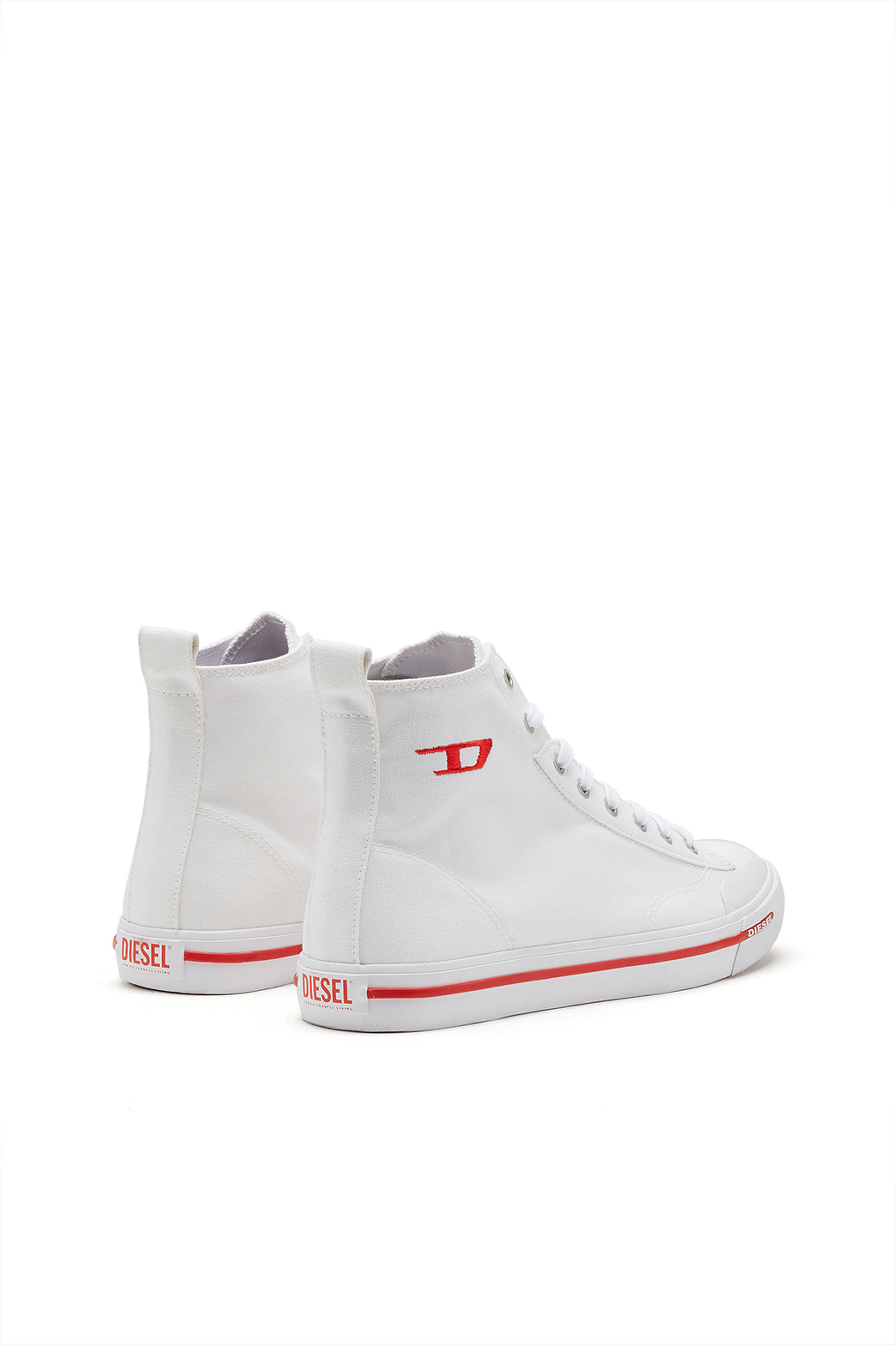 Diesel - S-ATHOS MID, Male's ハイカットスニーカー - S-Athos Mid in ホワイト/レッド/ブルー - 4