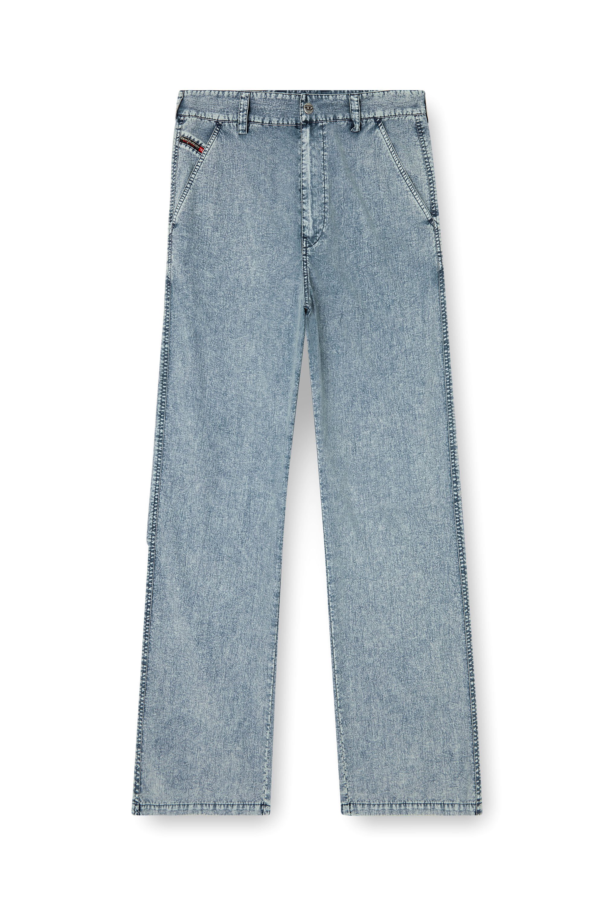 Diesel - P-HANTIK-CHINO, Male's Chino pants in recycled nylon taslan in ライトブルー - 4