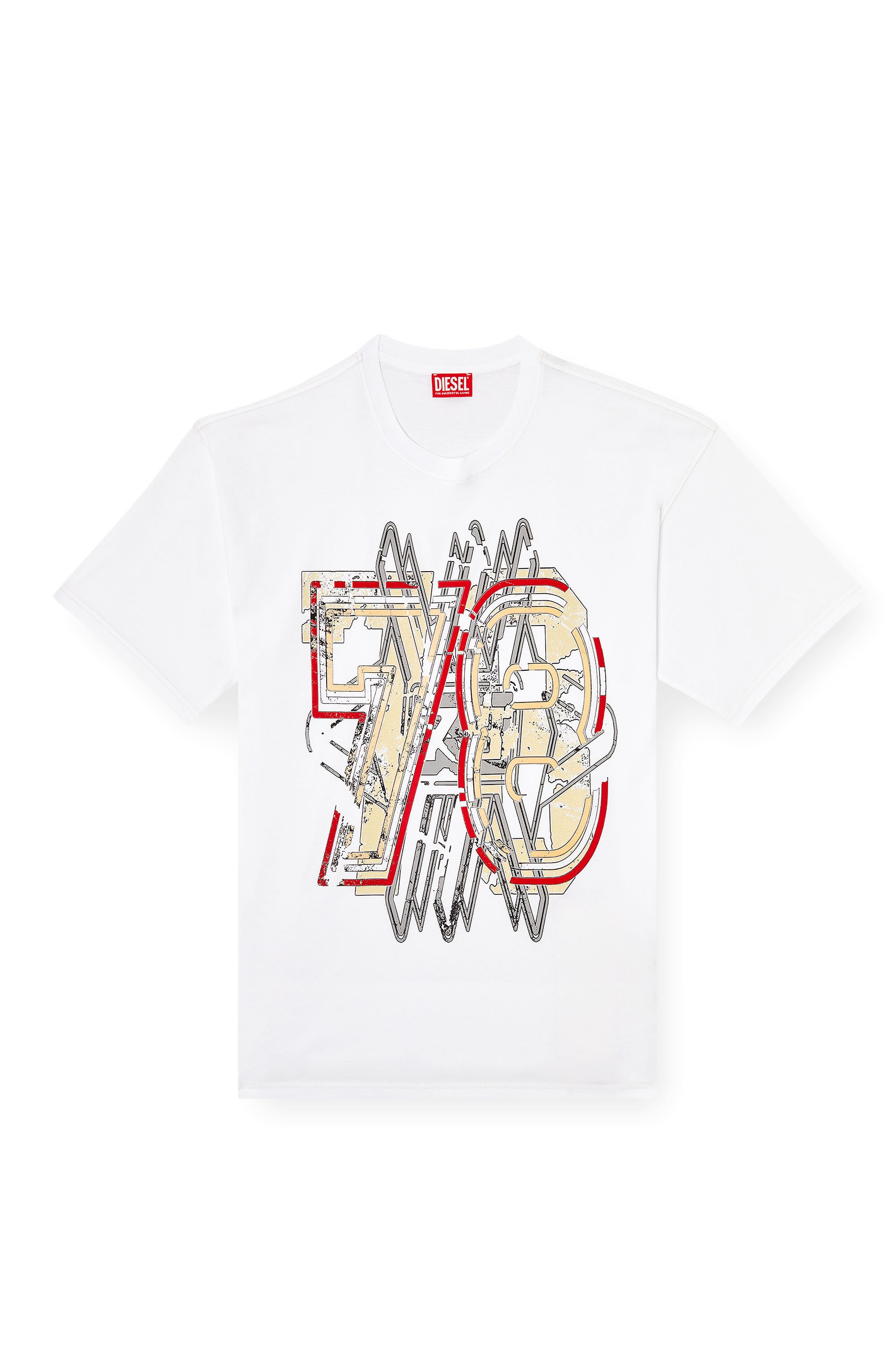 Diesel - T-BOXT-T8, Male's T-shirt with 78 print in ホワイト - 2