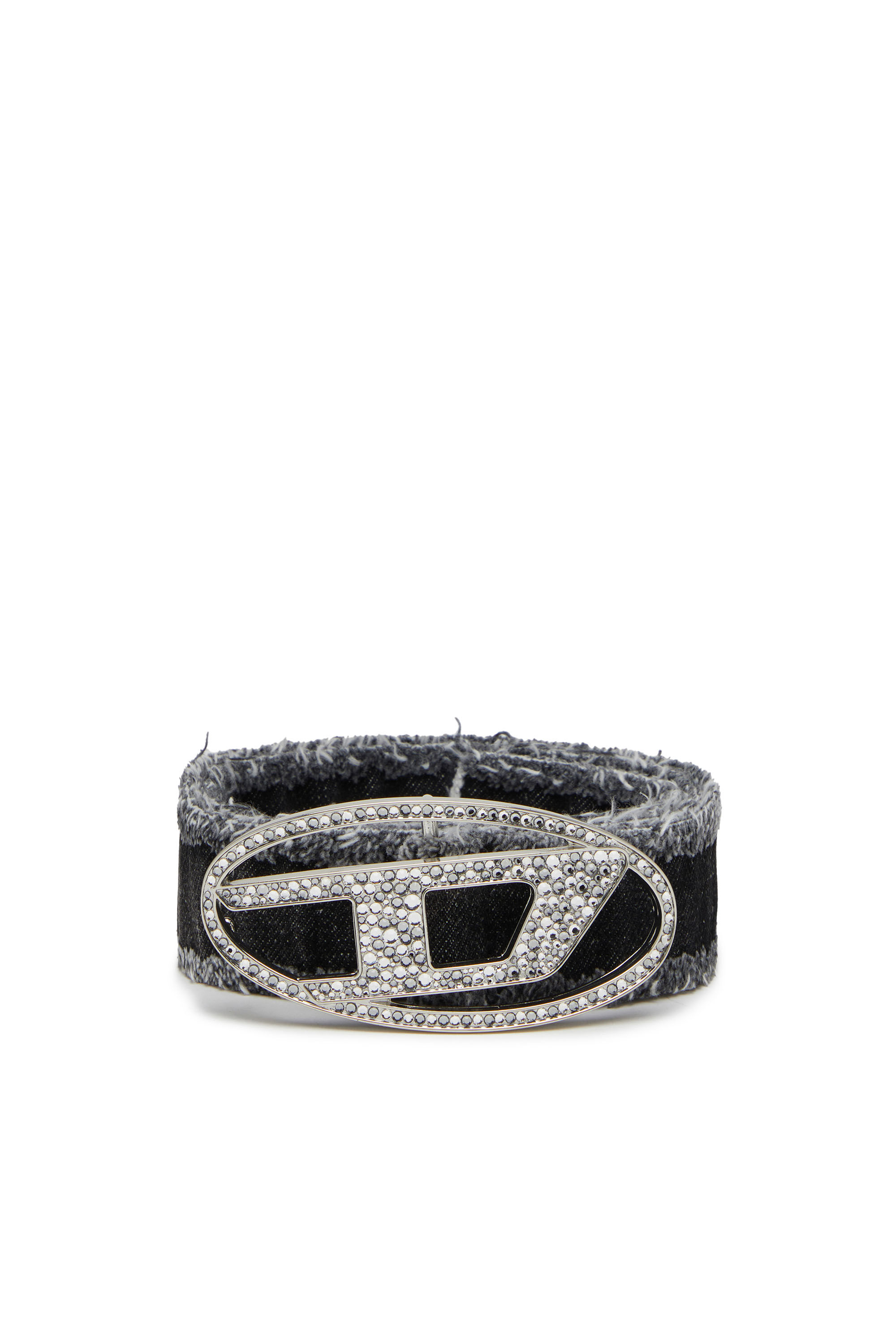 Diesel - B-1DR STRASS, Female's デニムビジューベルト in ブラック - 1