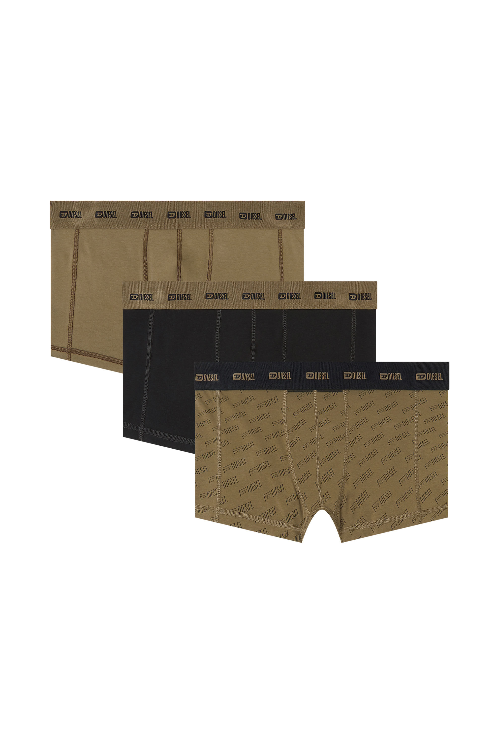 Diesel - DAMIEN-UTLT-3PACK, Male's ボクサーパンツ 3枚パック in ミリタリーグリーン - 2