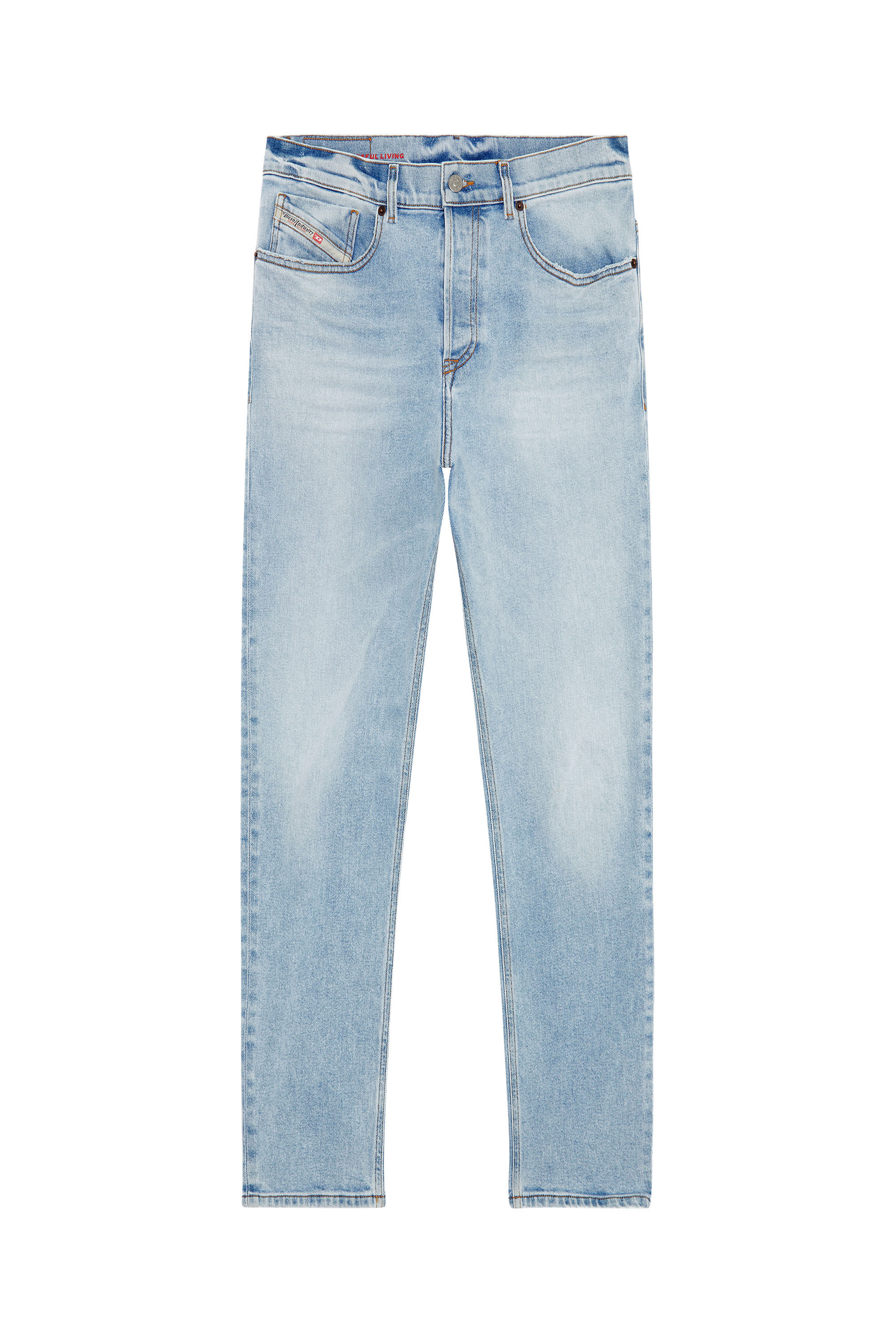 Diesel - Tapered Jeans 2005 D-Fining 09E81, Male's 23SS デニムパンツ テーパード in ライトブルー - 2