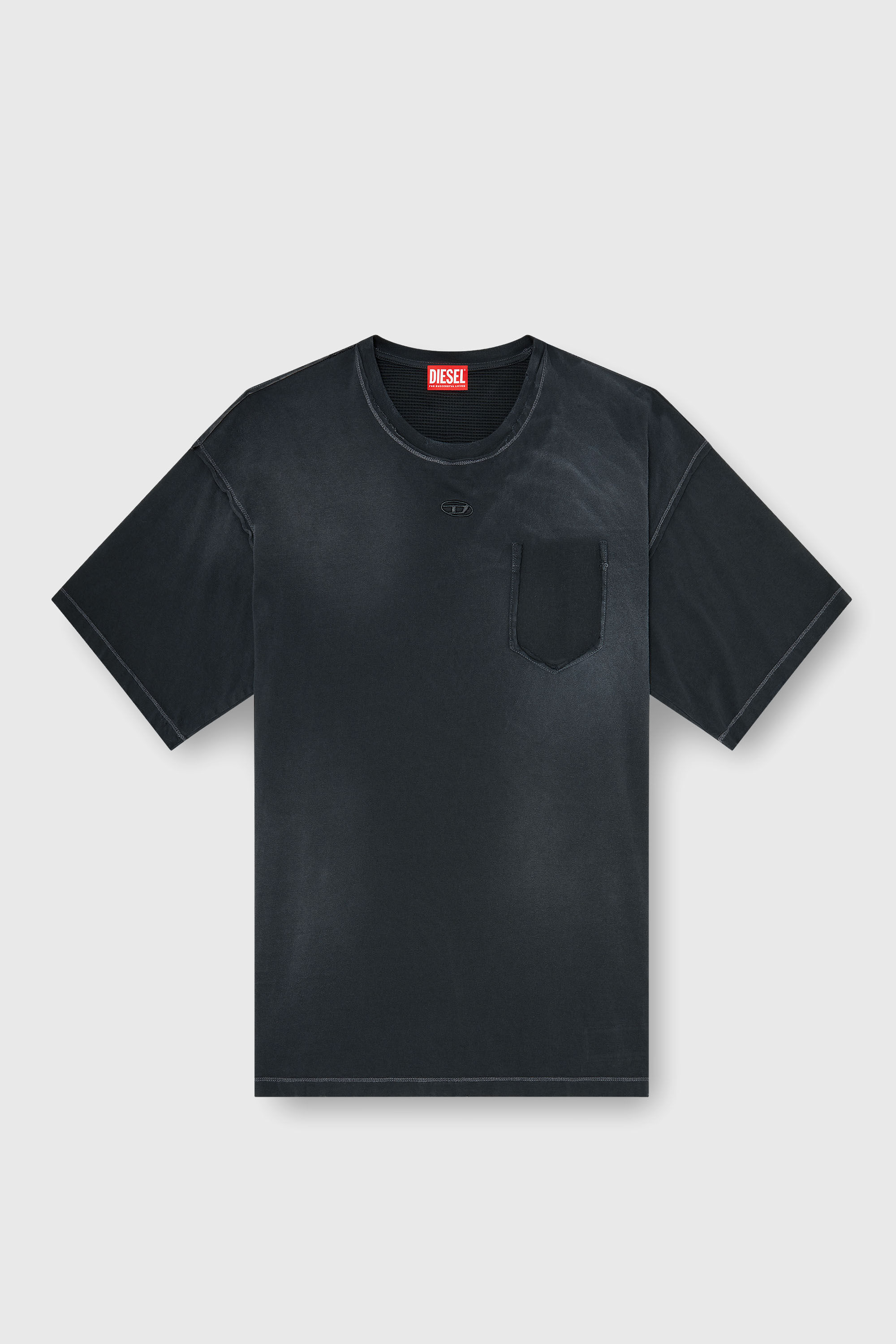 Diesel - T-POCK, Male's Tシャツ in ブラック - 2