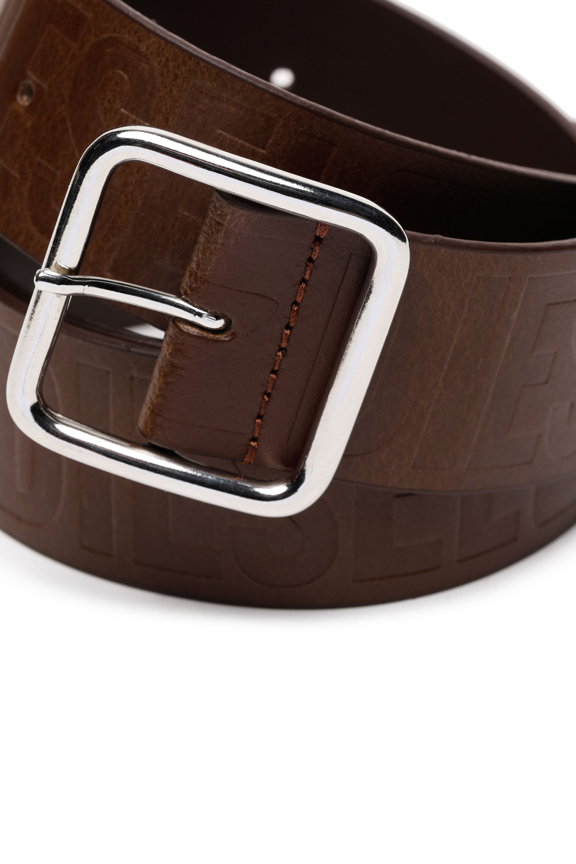 Diesel - B-ILLY II, Male's レザーベルト in Brown - 2