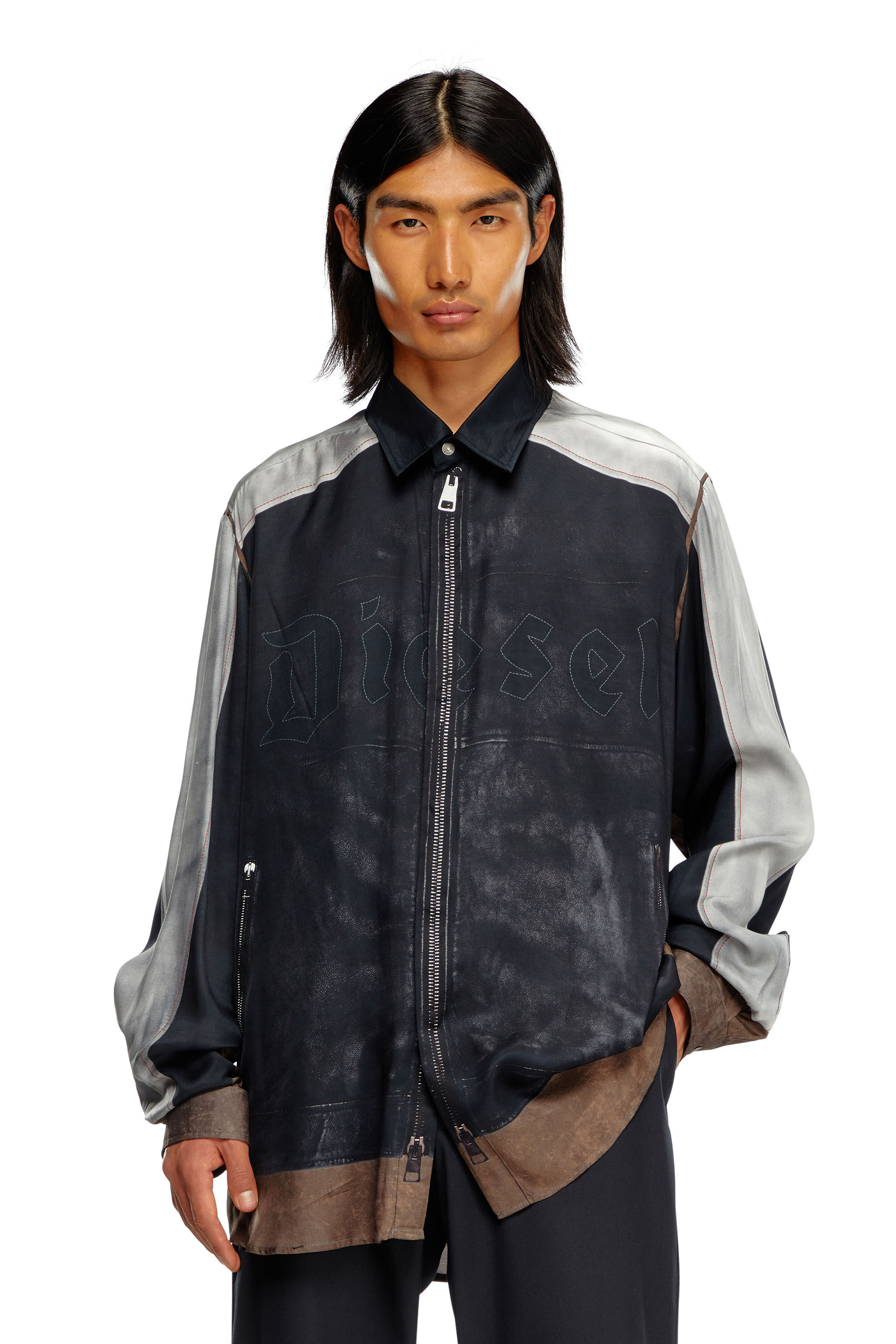 S-AFTER Shirt with trompe l