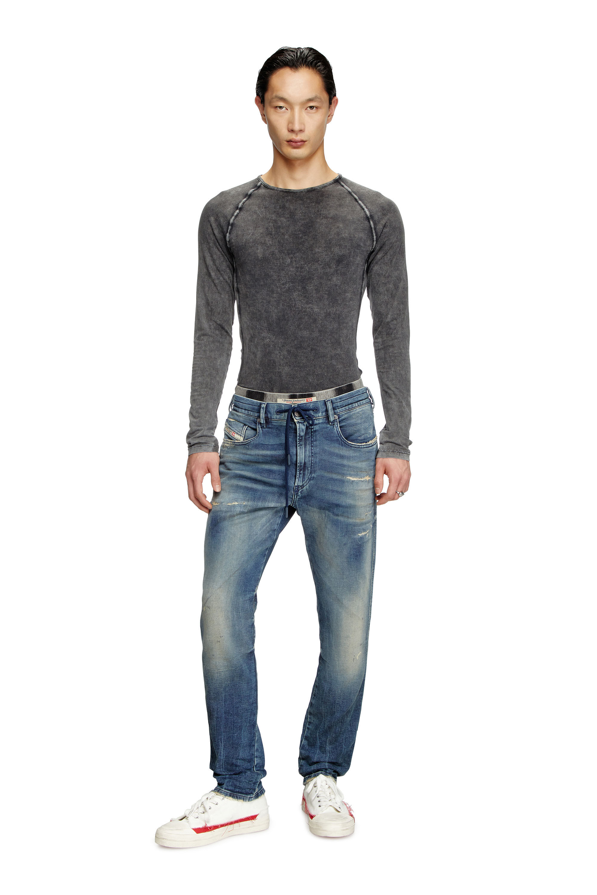 Diesel - Male's Slim 2060 D-Strukt Joggjeans® 068PN, ミディアムブルー - 1