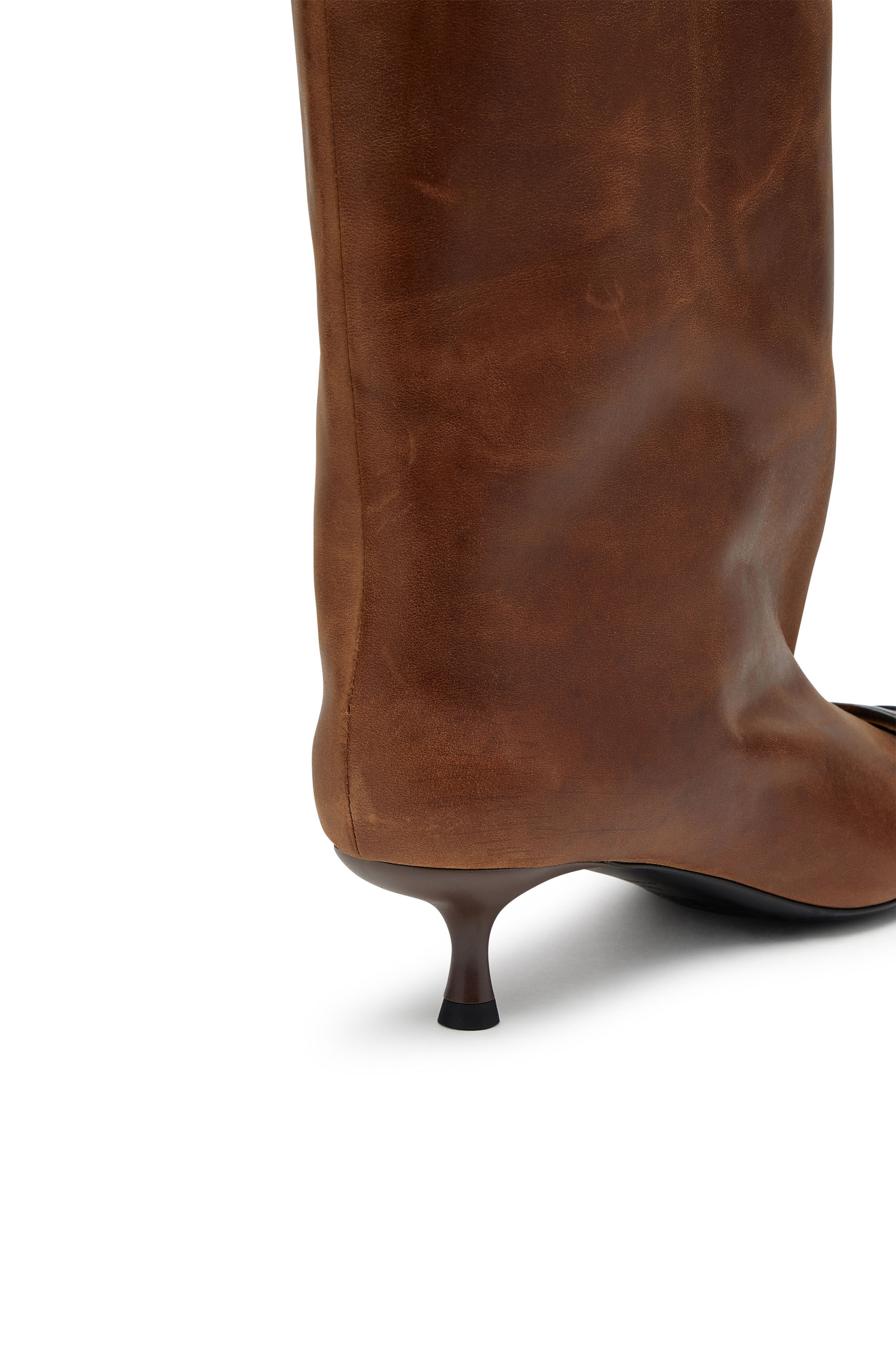Diesel - D-VENUS 40 KB TUBE, Female's D-Venus-Knee-high boots in oiled leather in ブラウン - 6