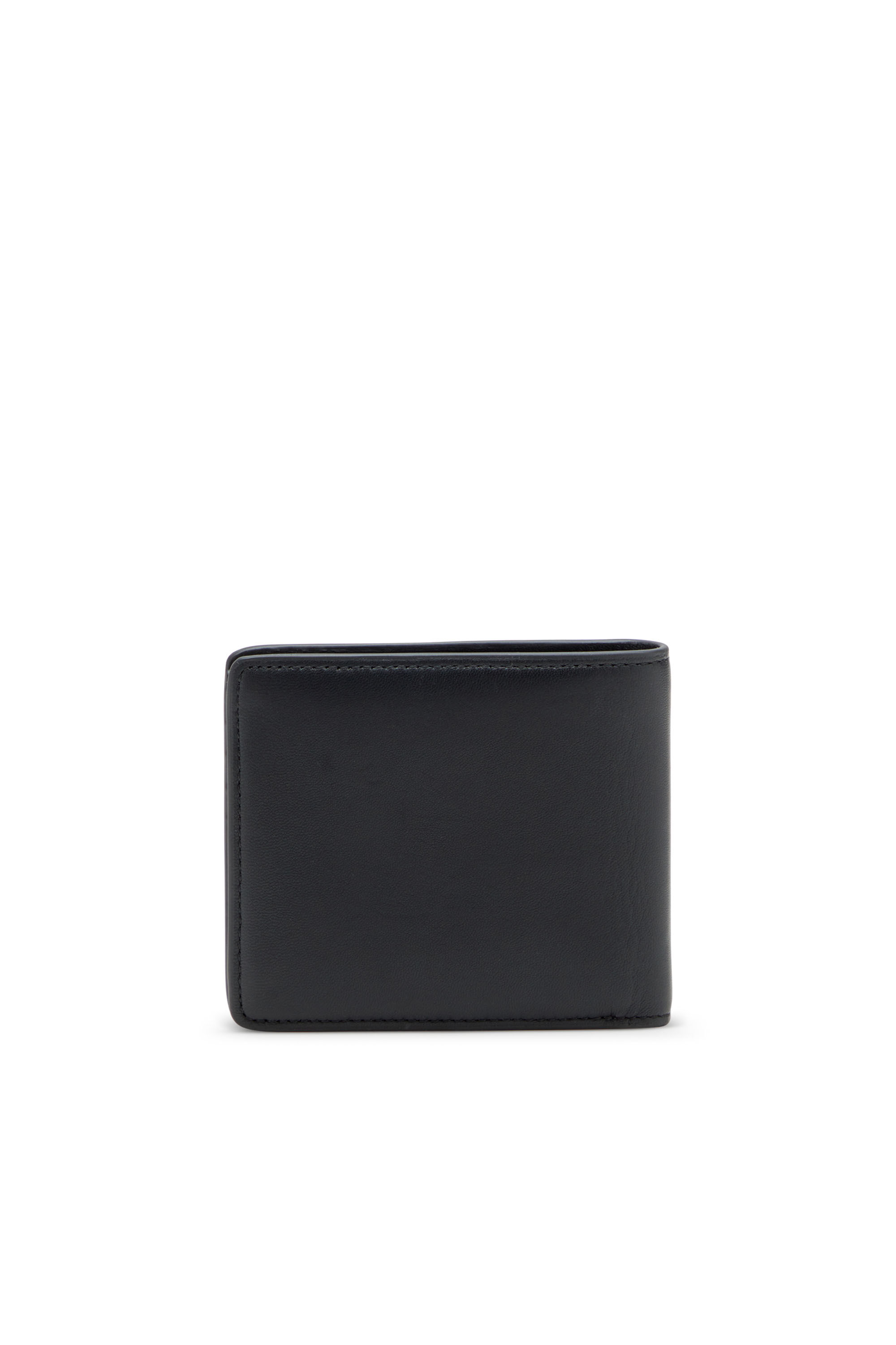Diesel - BISCOTTO BI FOLD COIN S 3D, Male's Bi-fold wallet in semi gloss leather in ブラック - 2