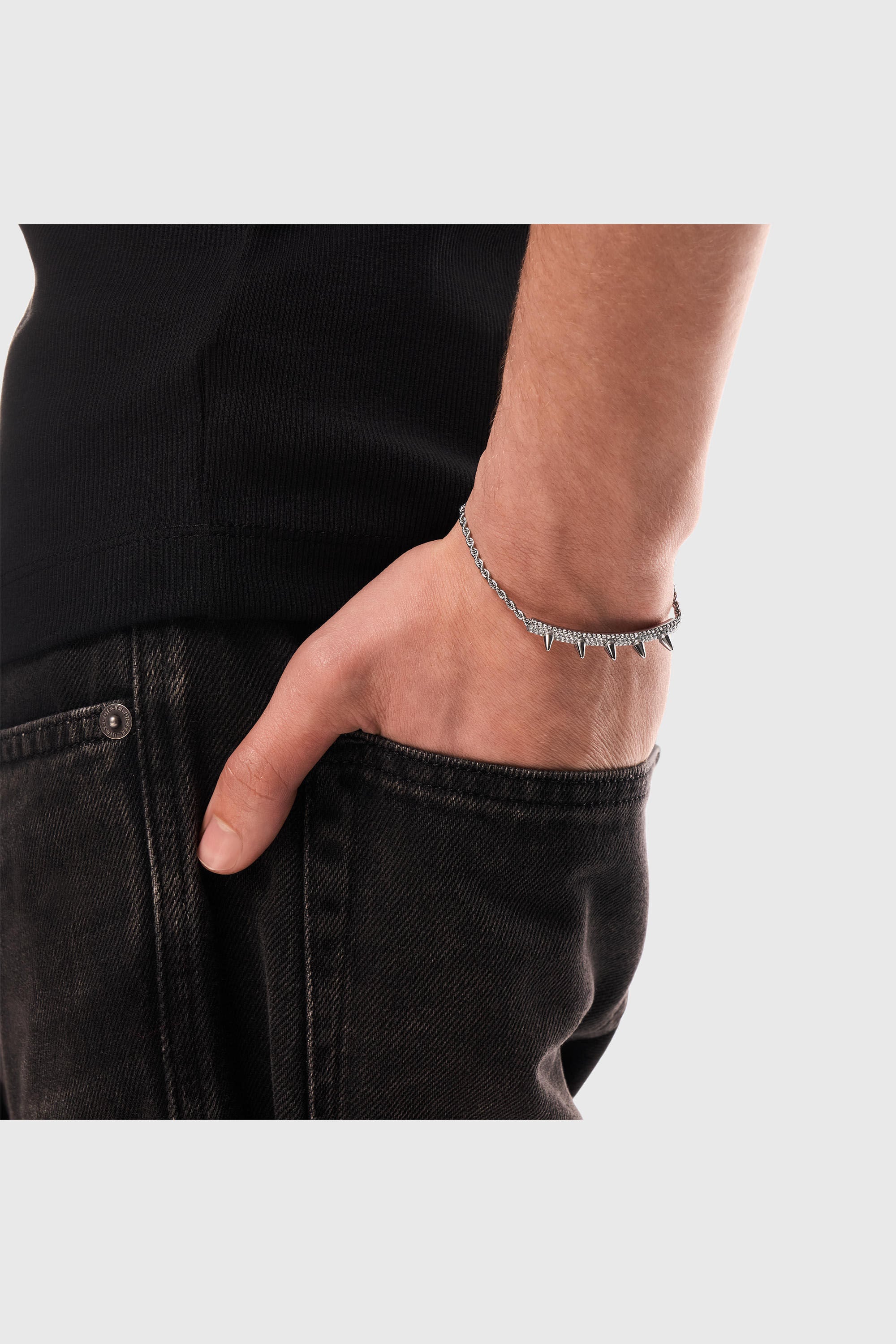 Diesel - DX1725040, Unisex's ブレスレット in シルバー - 6