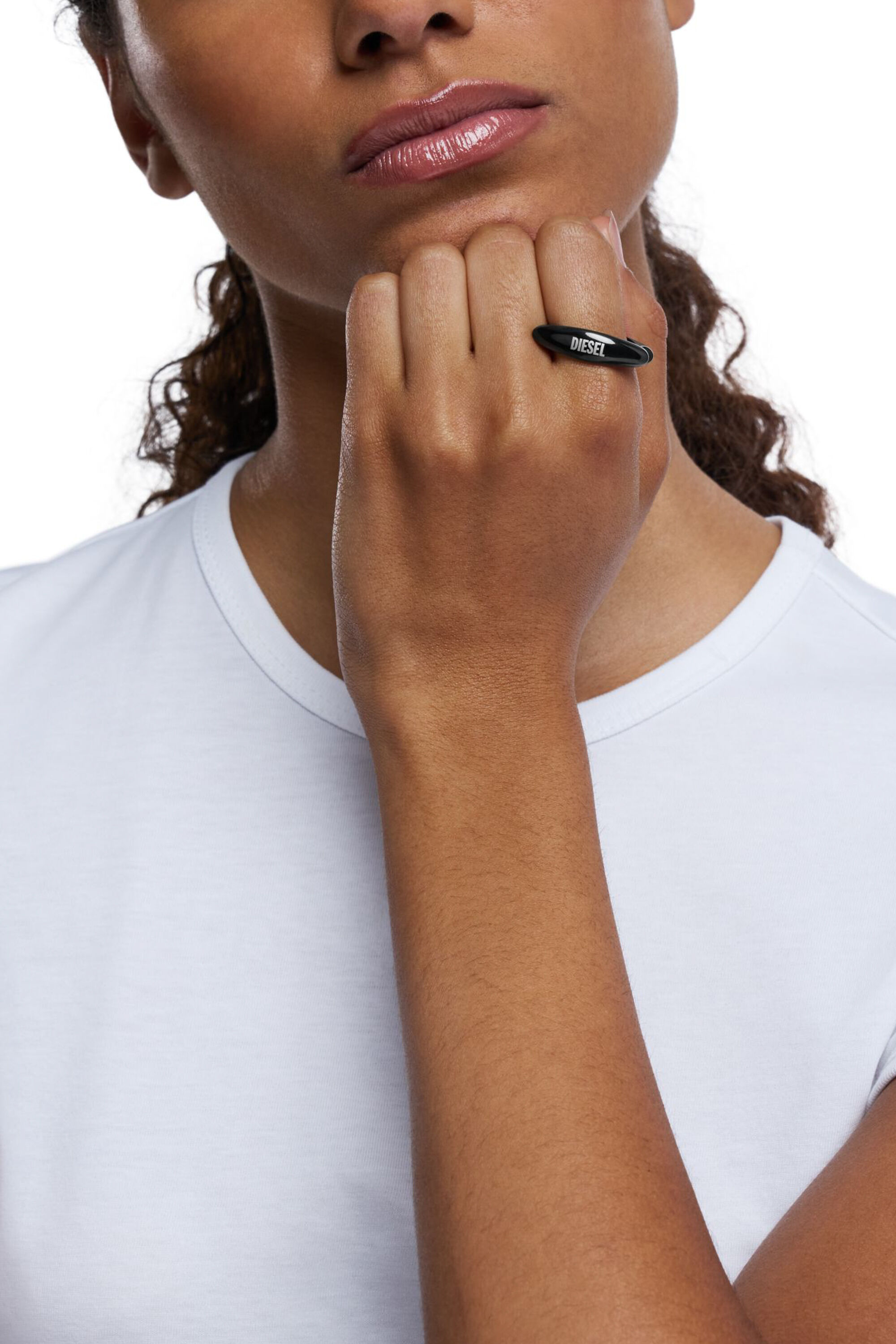 DX1632001 JEWELLERY リング｜ブラック｜ウィメンズ｜DIESEL