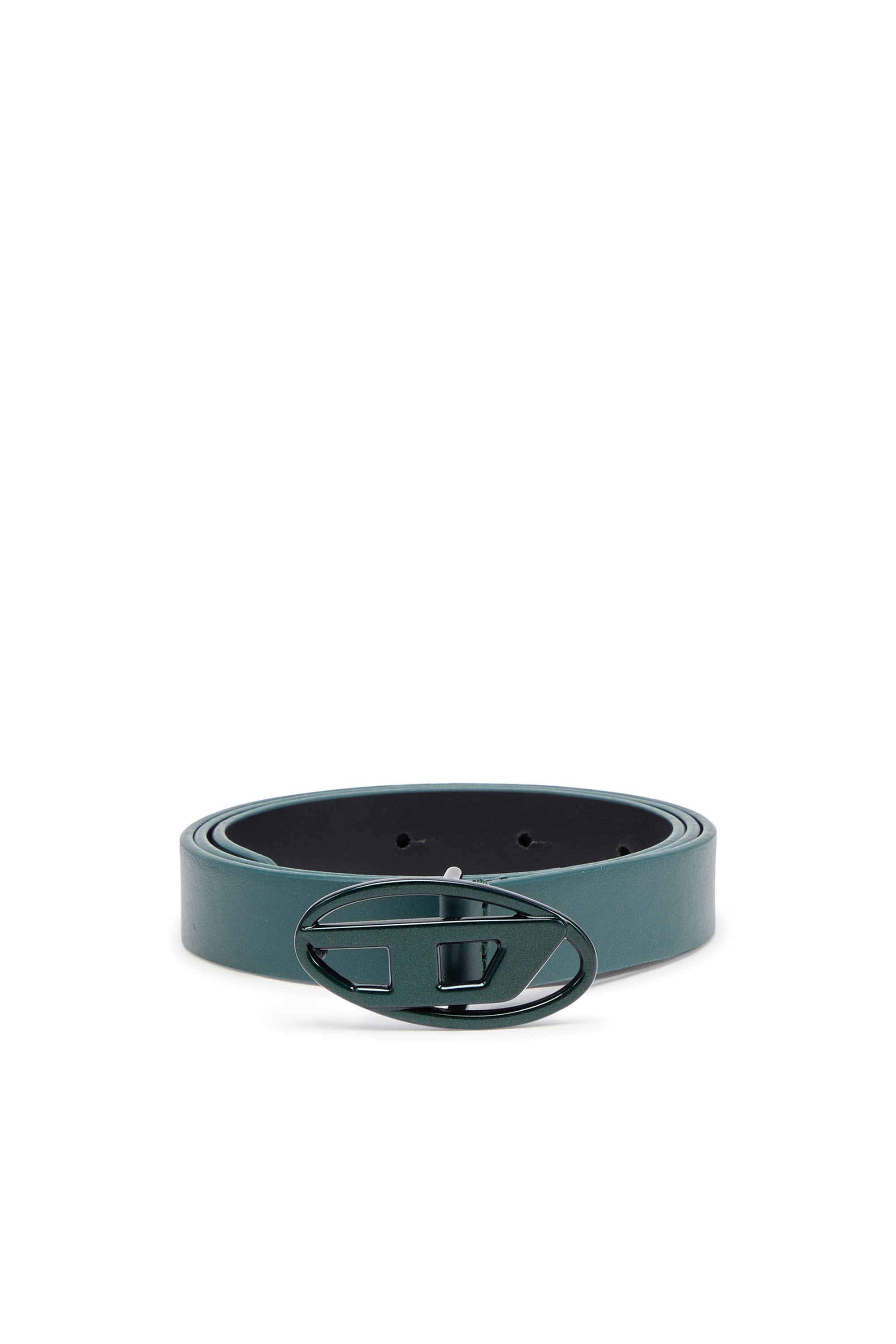 B-1DR 20 Slim leather belt with iridescent buckle｜マルチ
