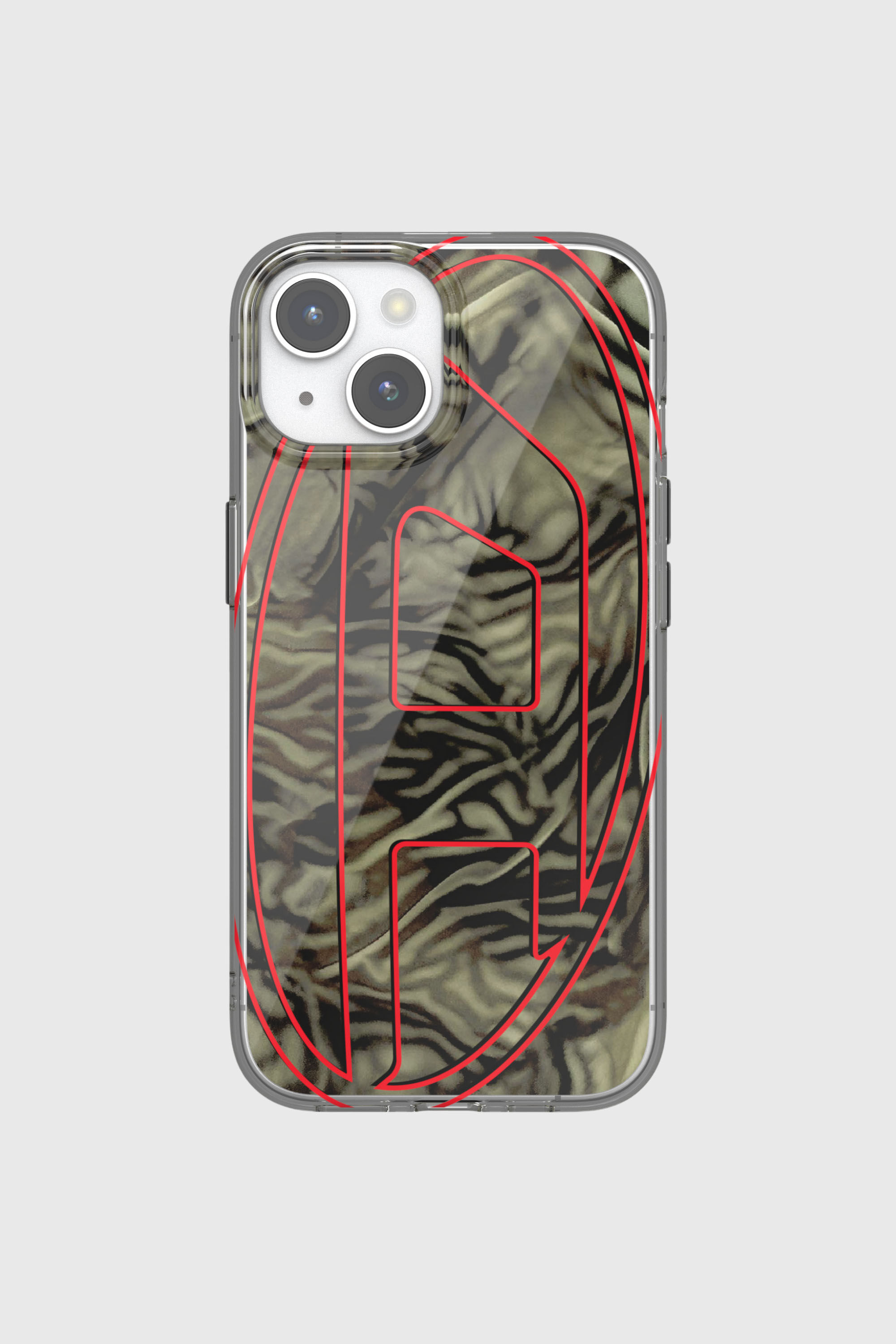 Diesel - 60051 AOP CASE, Unisex's iPhone 15 in レッド/グリーン - 2