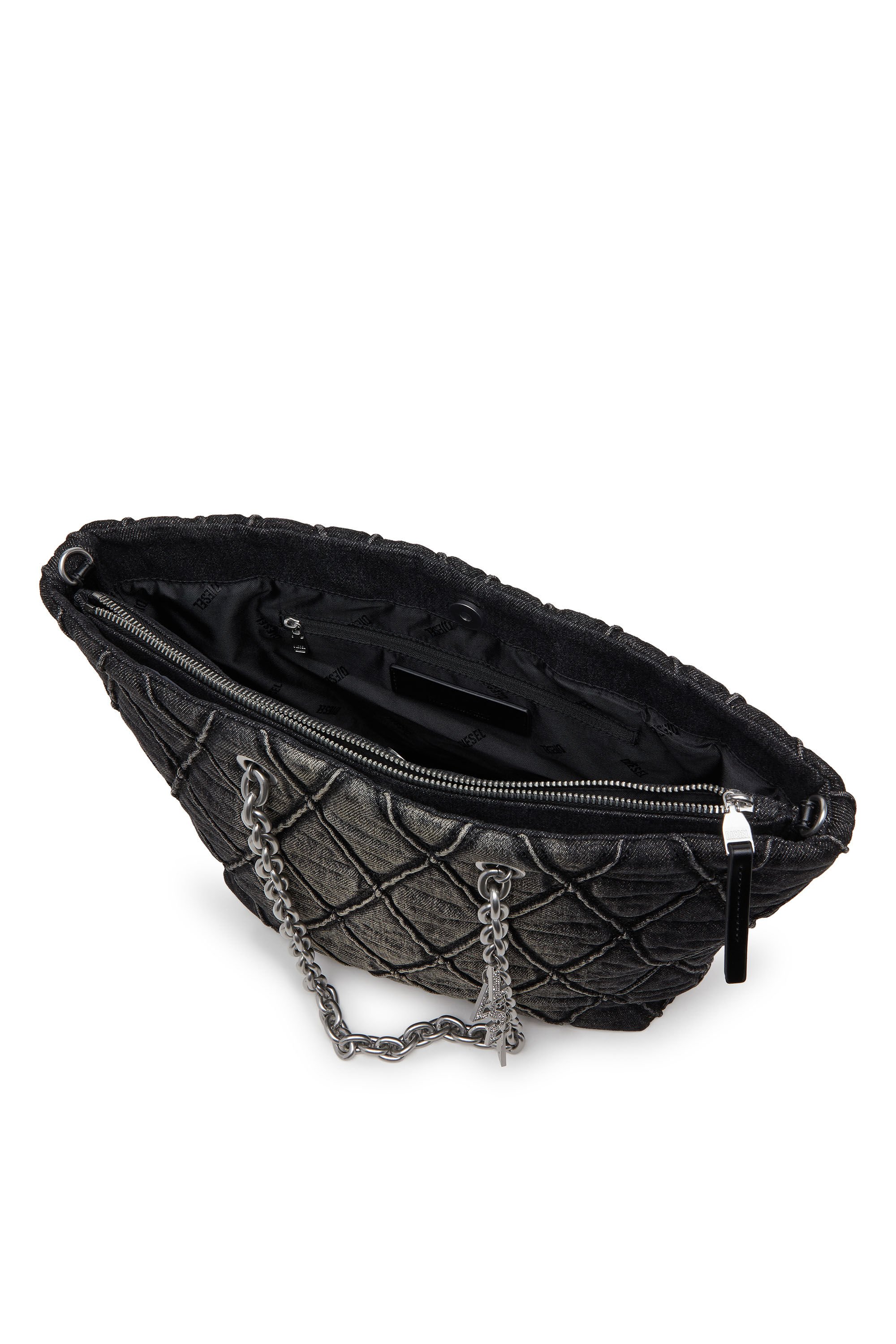 Diesel - CHARM-D SHOPPER M, Female's ショッパーバッグ M in ブラック - 5