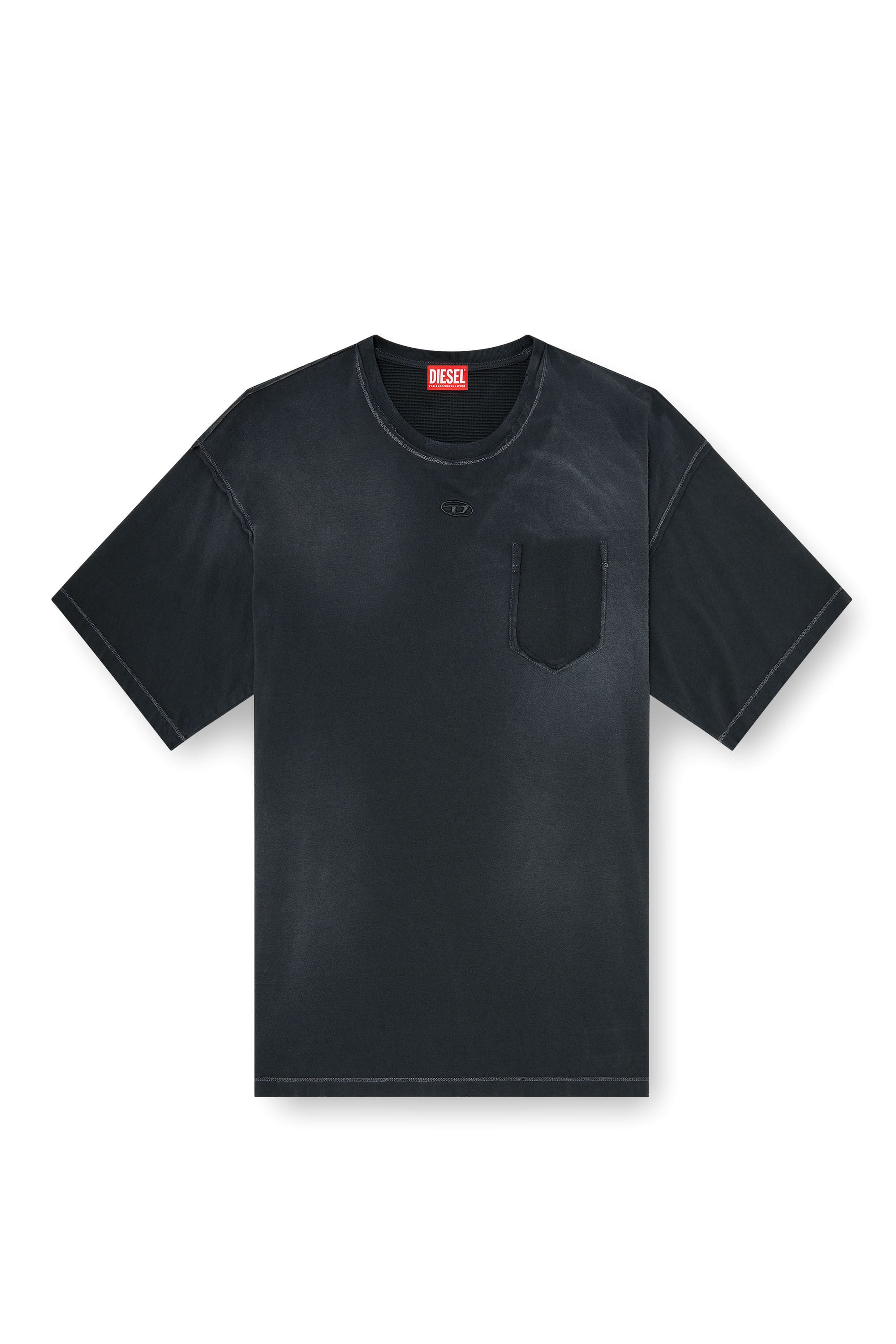 Diesel - T-POCK, Male's Tシャツ in ブラック - 2