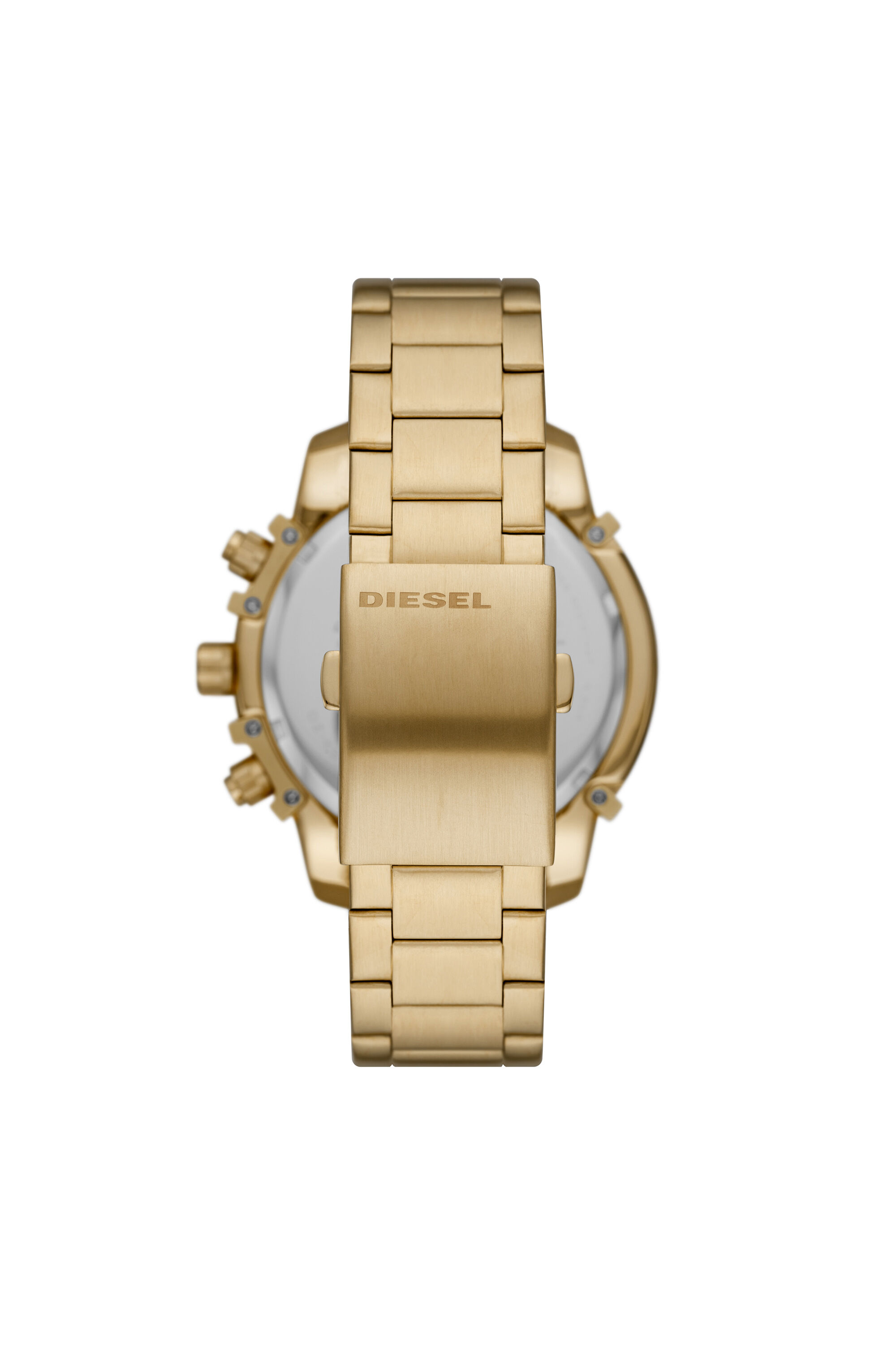 Diesel - DZ4573, Male's Griffed chronograph gold-tone watch in ゴールド - 2