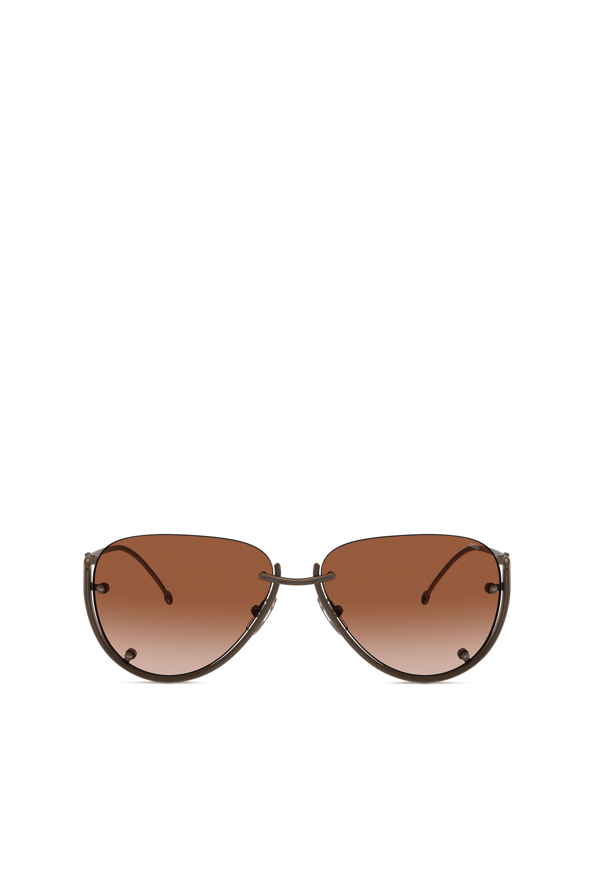 Diesel - 0DL1003, Unisex's サングラス in ブロンズ - 1