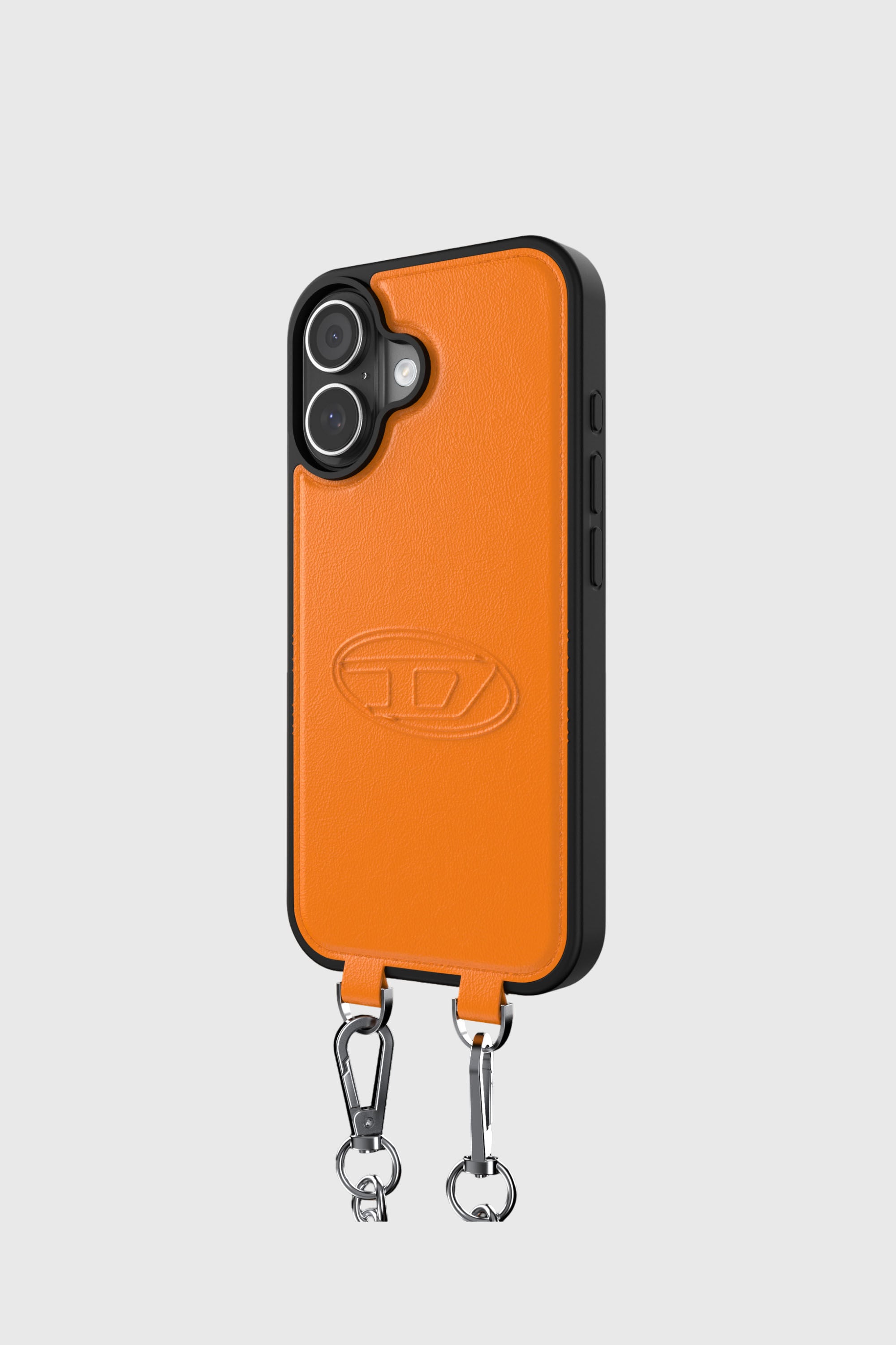 Diesel - 60664 MOULDED CASE, Unisex's Oval D case with wrist strap and MagSafe for iPhone 17 in オレンジ - 4