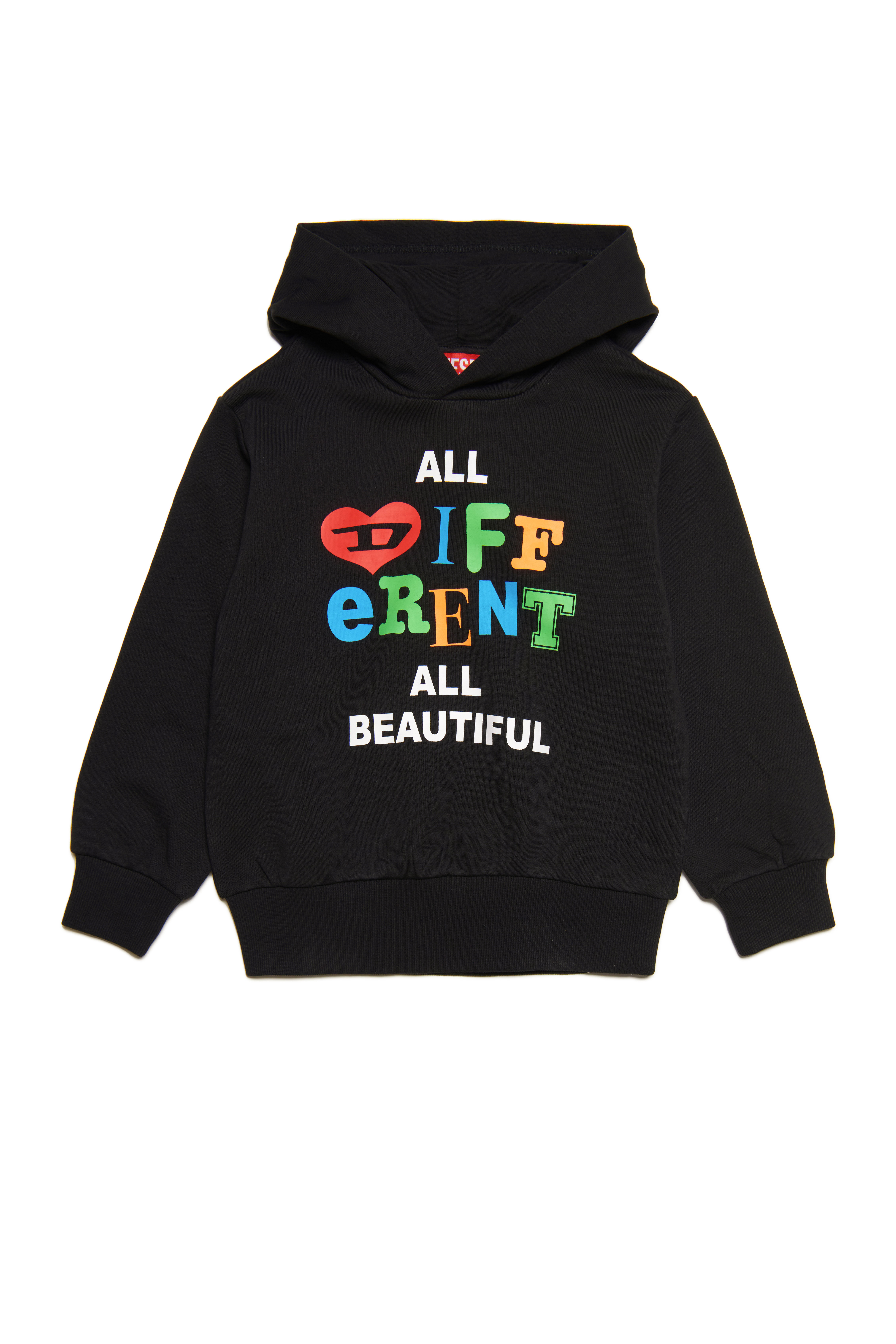 Diesel - SISM OVER, Unisex's スウェットパーカー in ブラック - 1