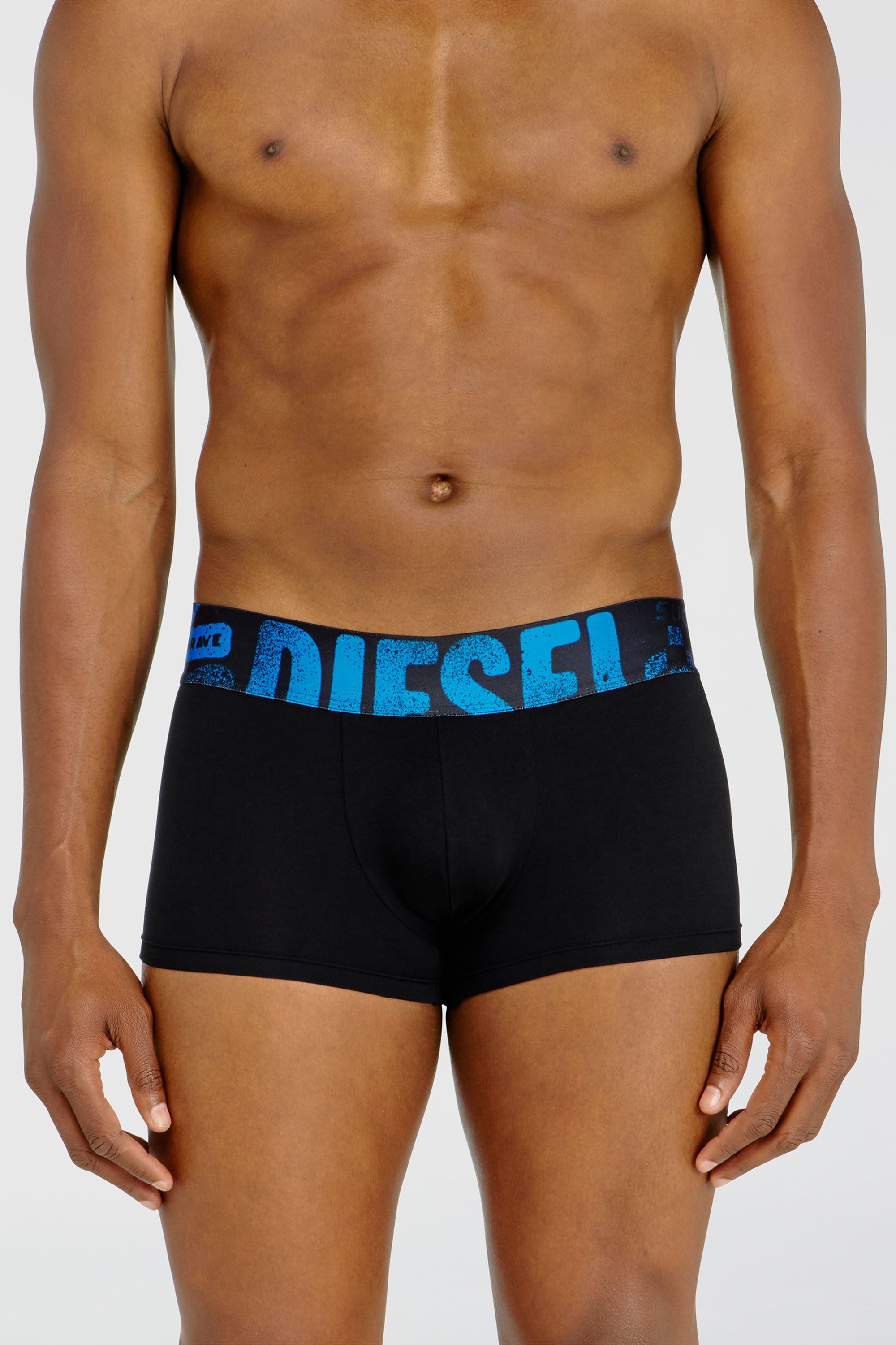 Diesel - DAMIEN-D-POP-55, Male's ボクサーパンツ in ブラック/ブルー - 3