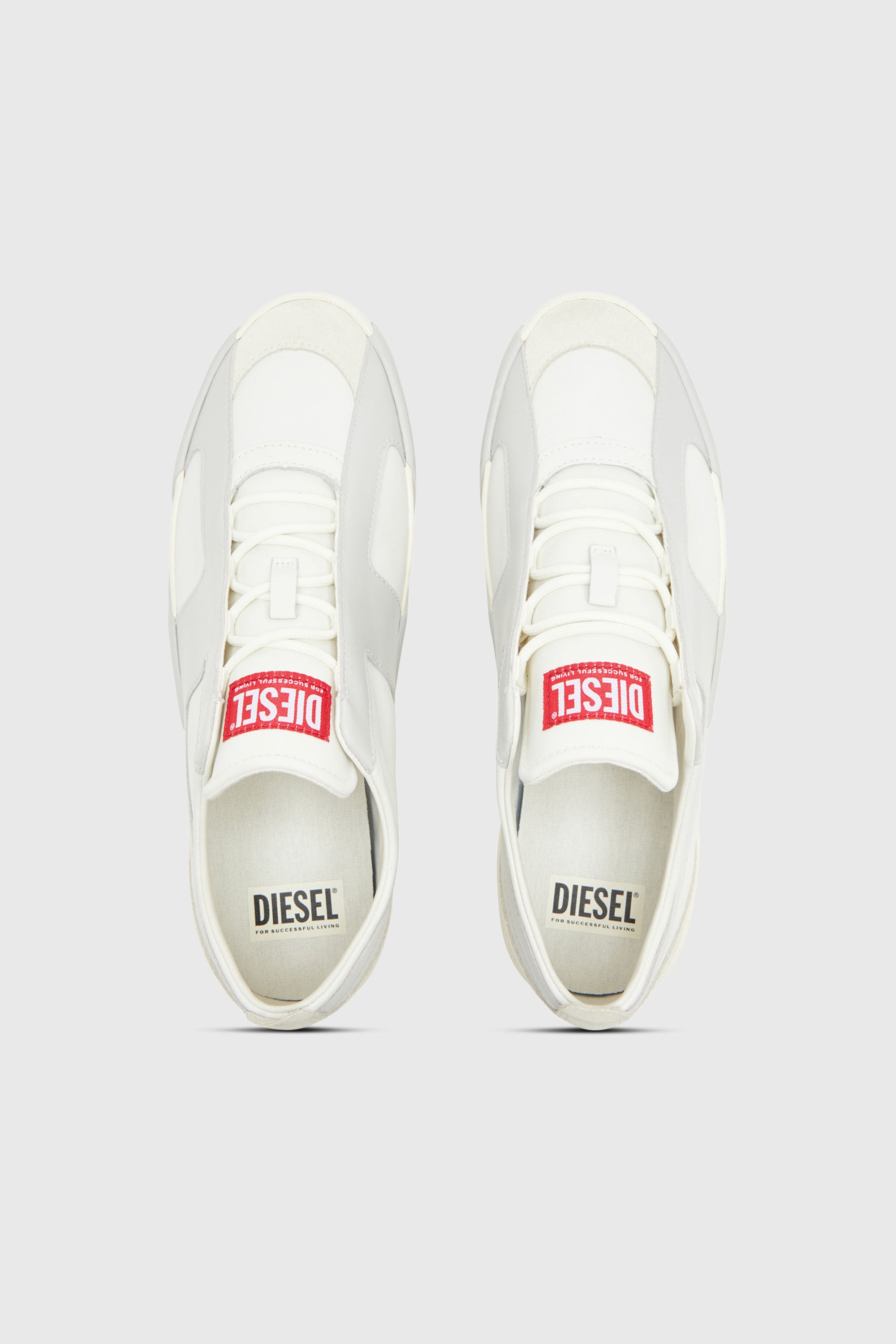 Diesel - S-SLANTE-D LOW, Male's スニーカー in ホワイト/グレー - 6
