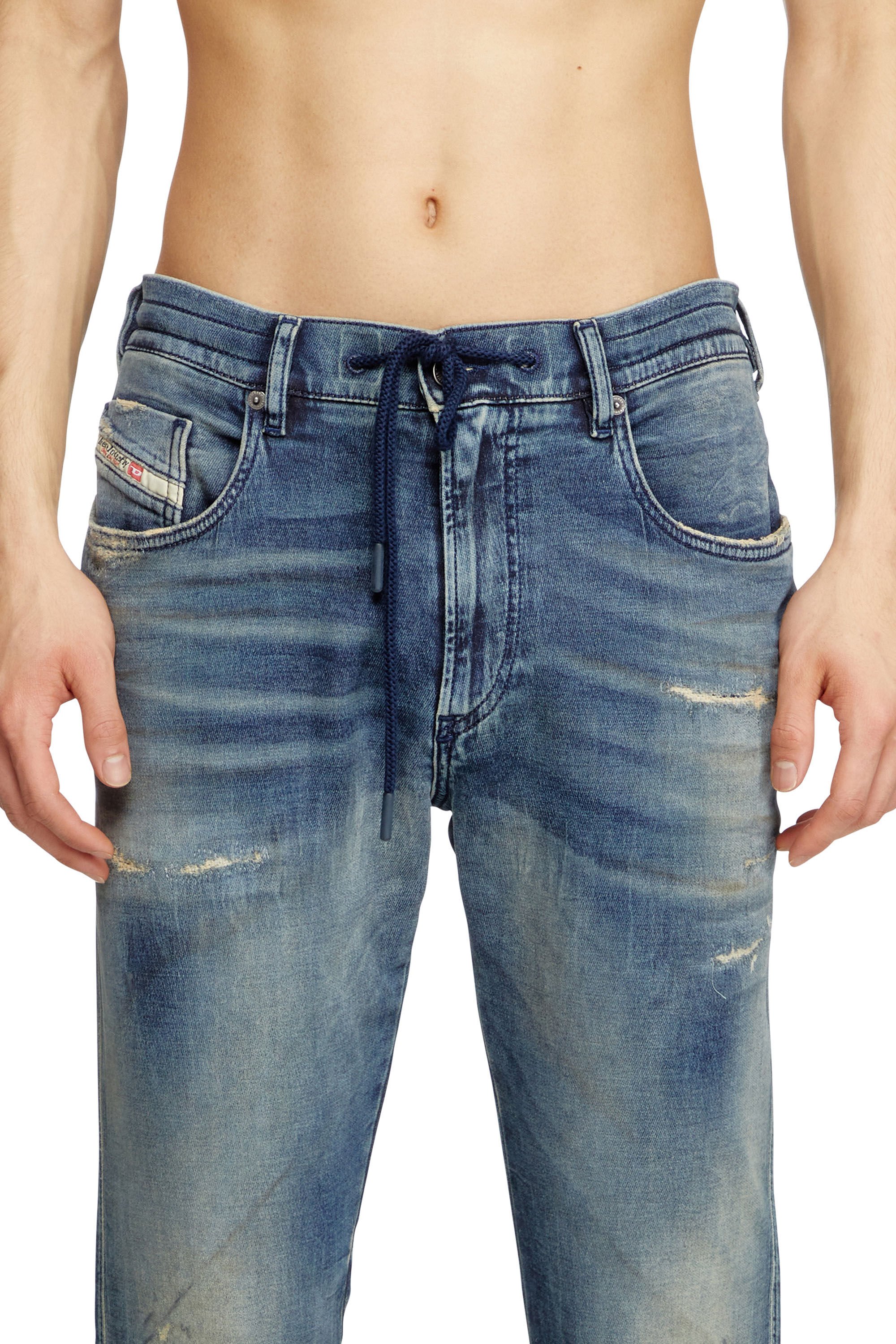 Diesel - Male's Slim 2060 D-Strukt Joggjeans® 068PN, ミディアムブルー - 4