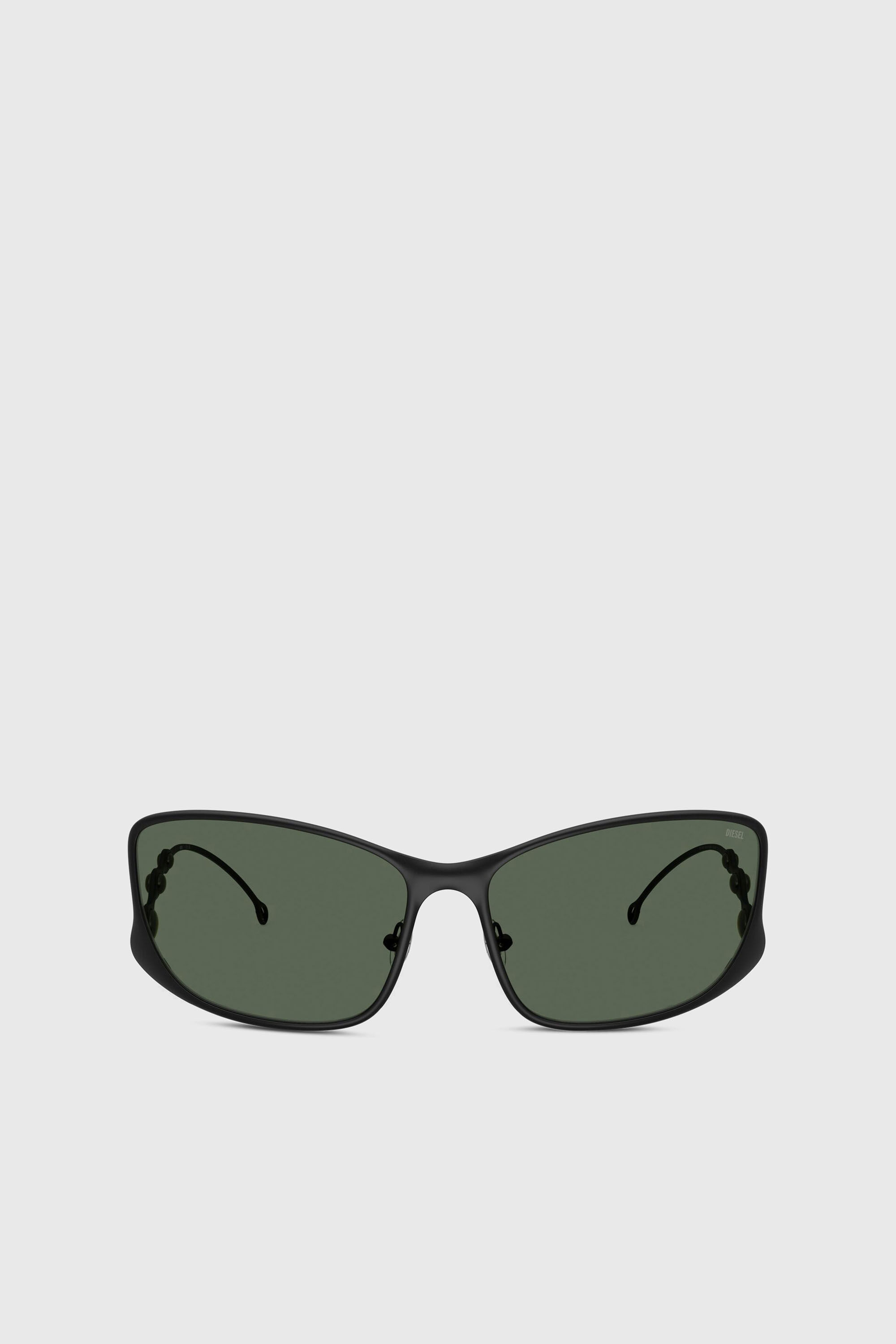 Diesel - 0DL1013, Unisex's Rectangle sunglasses in ダークグリーン - 1