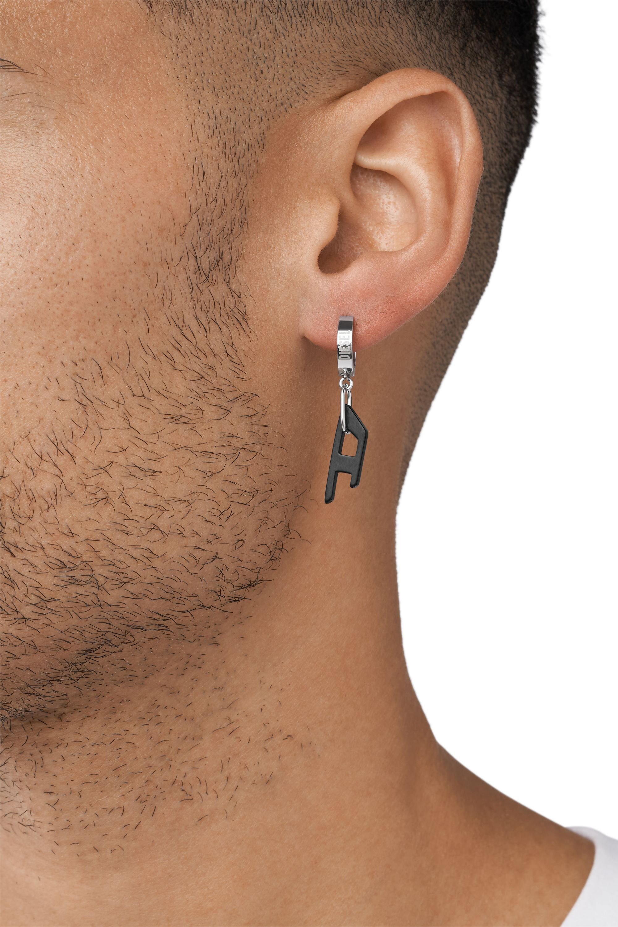Diesel - DX1418, Unisex's ピアス in ブラック/シルバー - 3