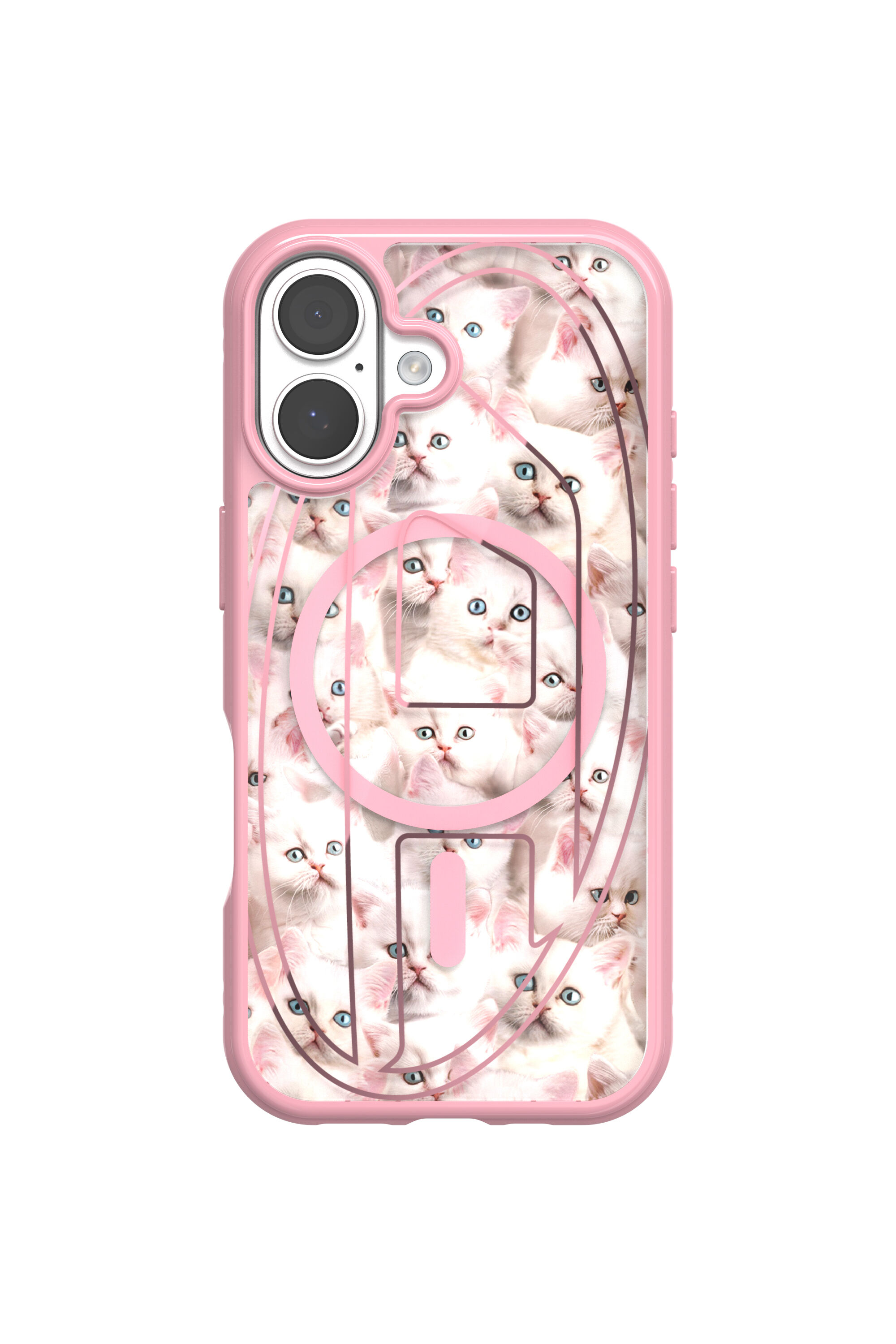 IOS シンデレラフィットコレクションピンク 60423 AOP CASE IPHONE 17｜ピンク｜ウィメンズ｜DIESEL